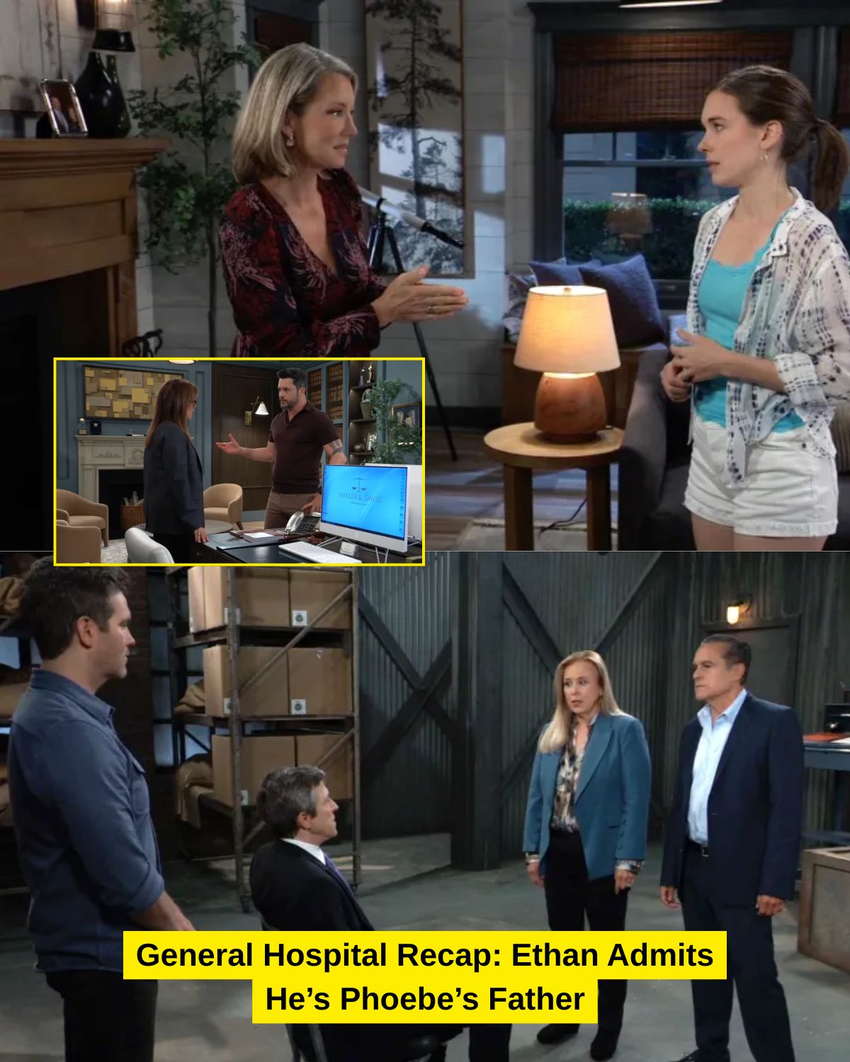 GENERAL HOSPITAL: Secrets Explode at Wyndemere — Ethan Reveals He’s Phoebe’s Father, Josslyn Faces Death, and Michael’s Dangerous Scheme Deepens!
