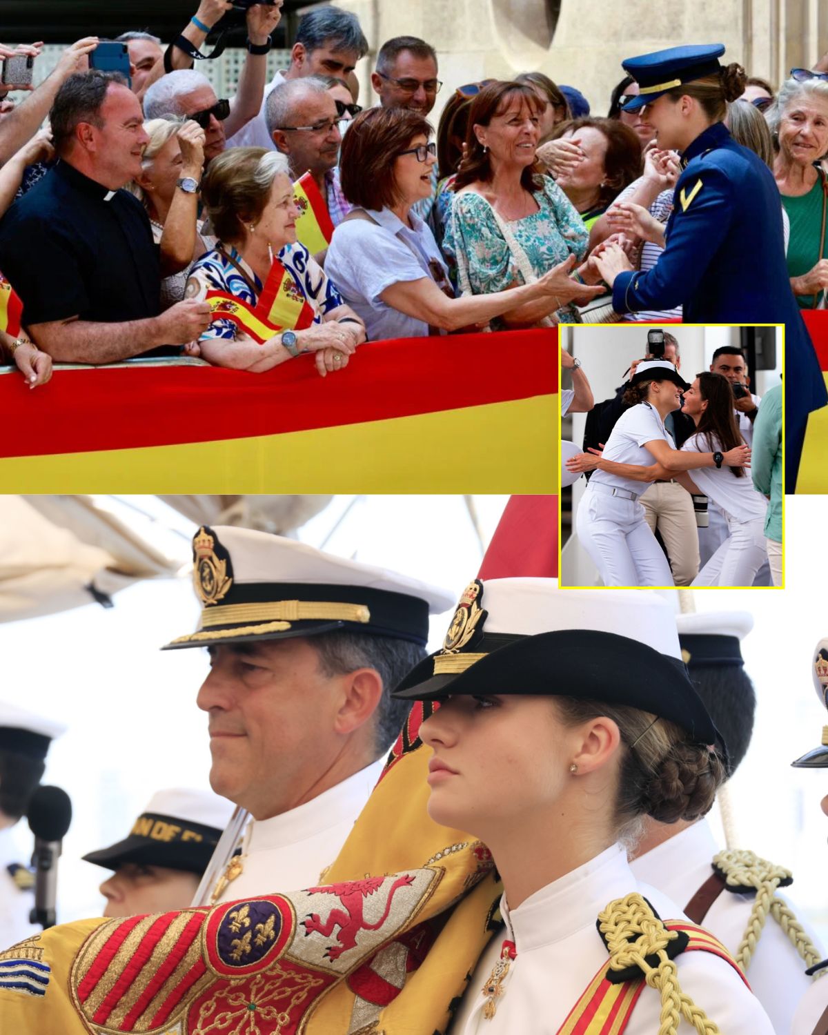 La princesa Leonor cita a la banda de Cartagena Arde Bogotá al despedirse de San Javier.