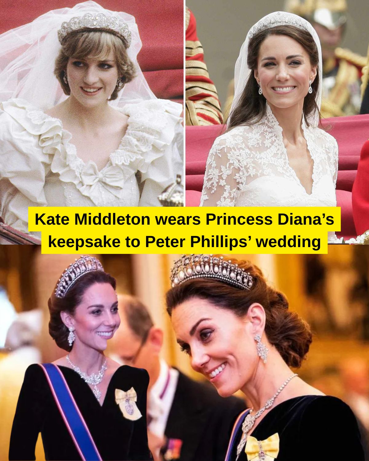 Kate Middleton wears Princess Diana’s keepsake to Peter Phillips’ wedding