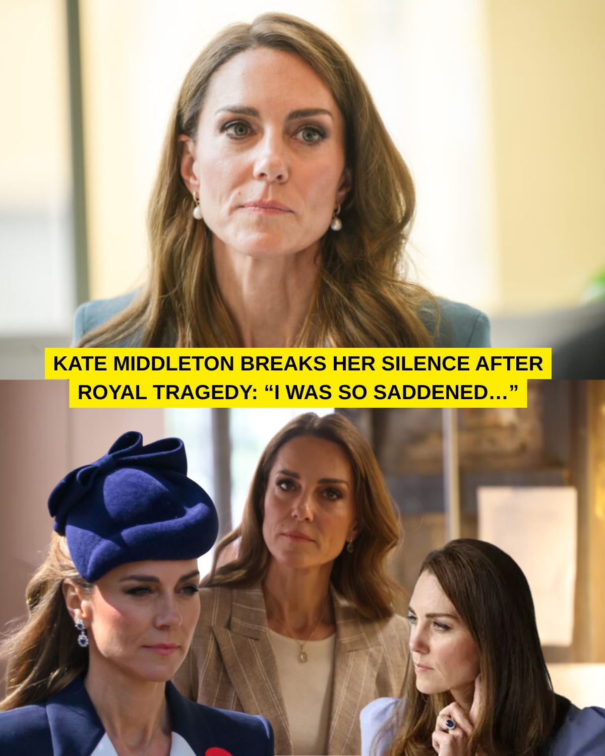 KATE MIDDLETON BREAKS HER SILENCE AFTER ROYAL TRAGEDY: “I WAS SO SADDENED…” — THE HEARTBREAK BEHIND HER BRIEF MESSAGE HAS LEFT BRITAIN IN MOURNING