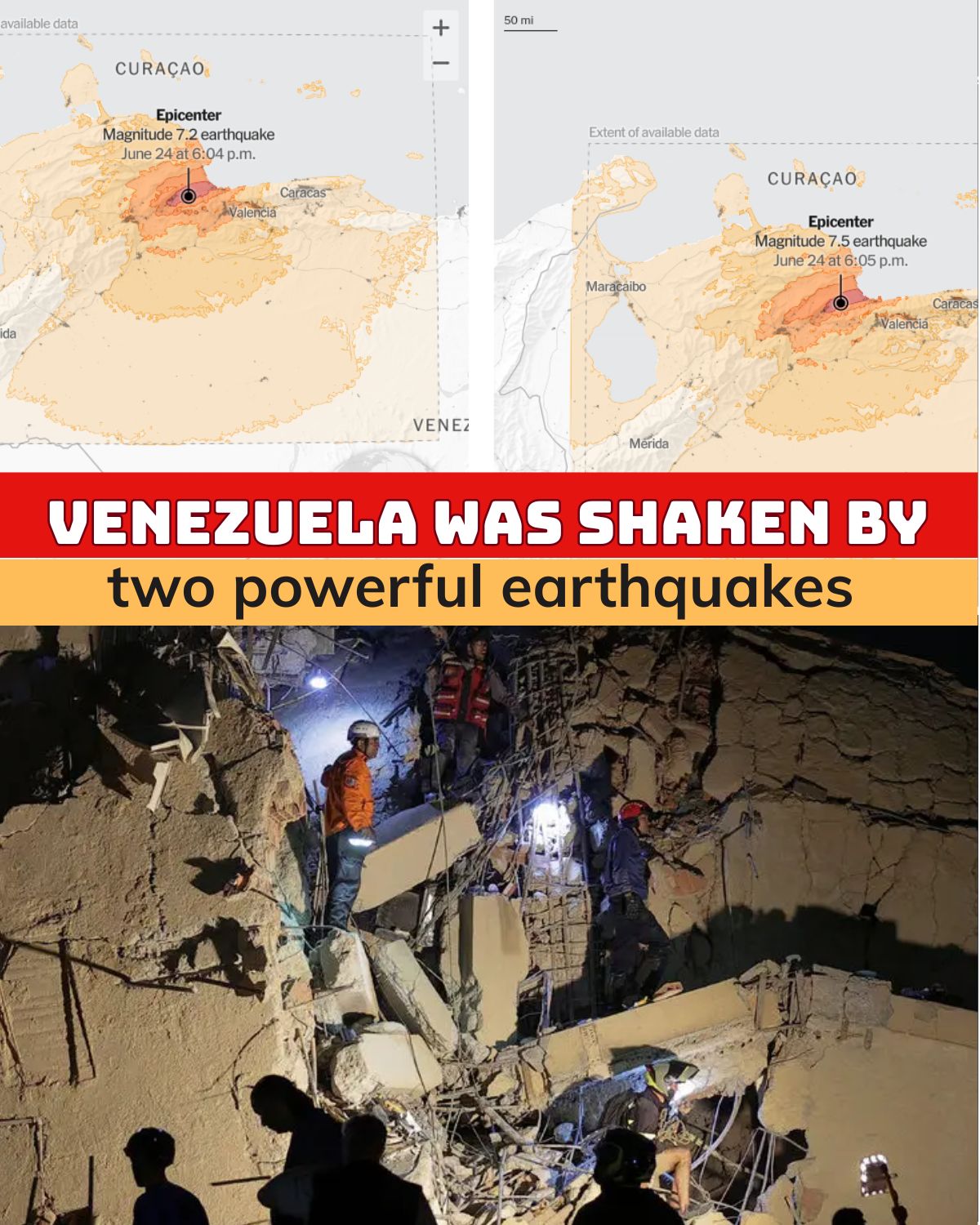 Venezuela was shaken by two powerful earthquakes within seconds — and the damage may be worse than early reports can show.