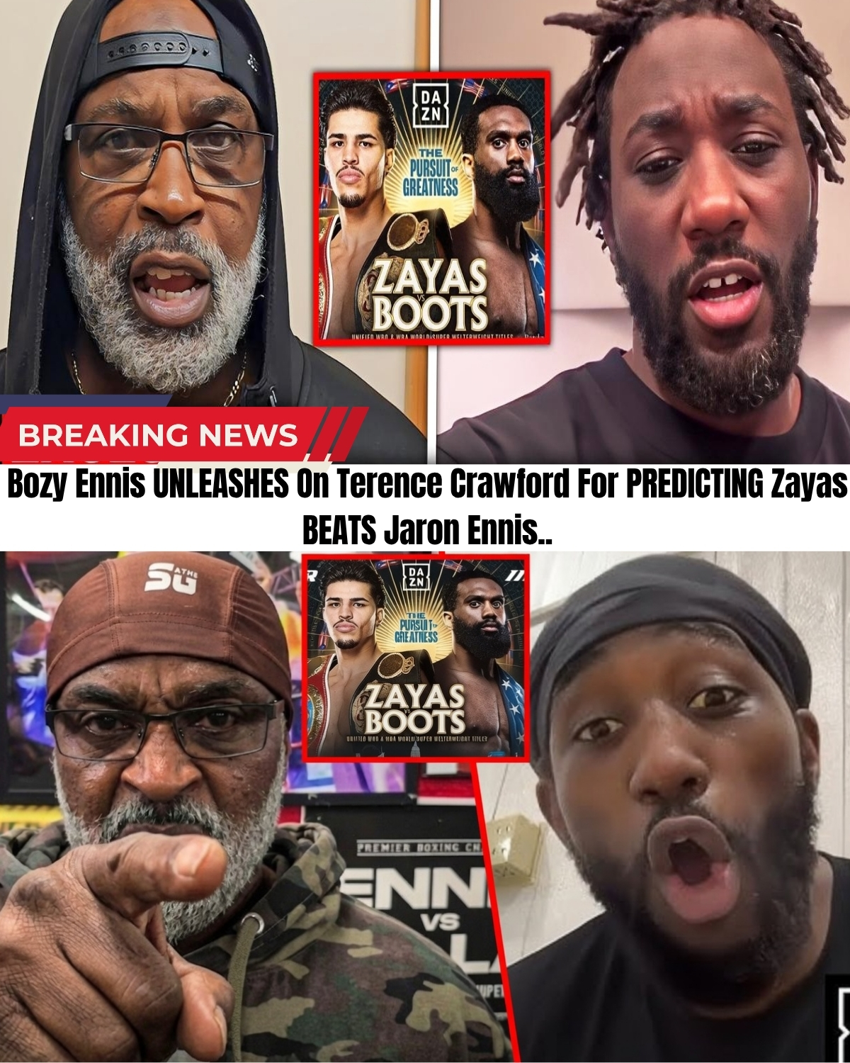 The boxing world is in absolute UPROAR after Terence Crawford dropped a MASSIVE bombshell about Jaron "Boots" Ennis! 😱🥊 After Bozy Ennis fired back with a savage warning, Crawford didn't hold back, claiming he would have ENDED Boots' career!