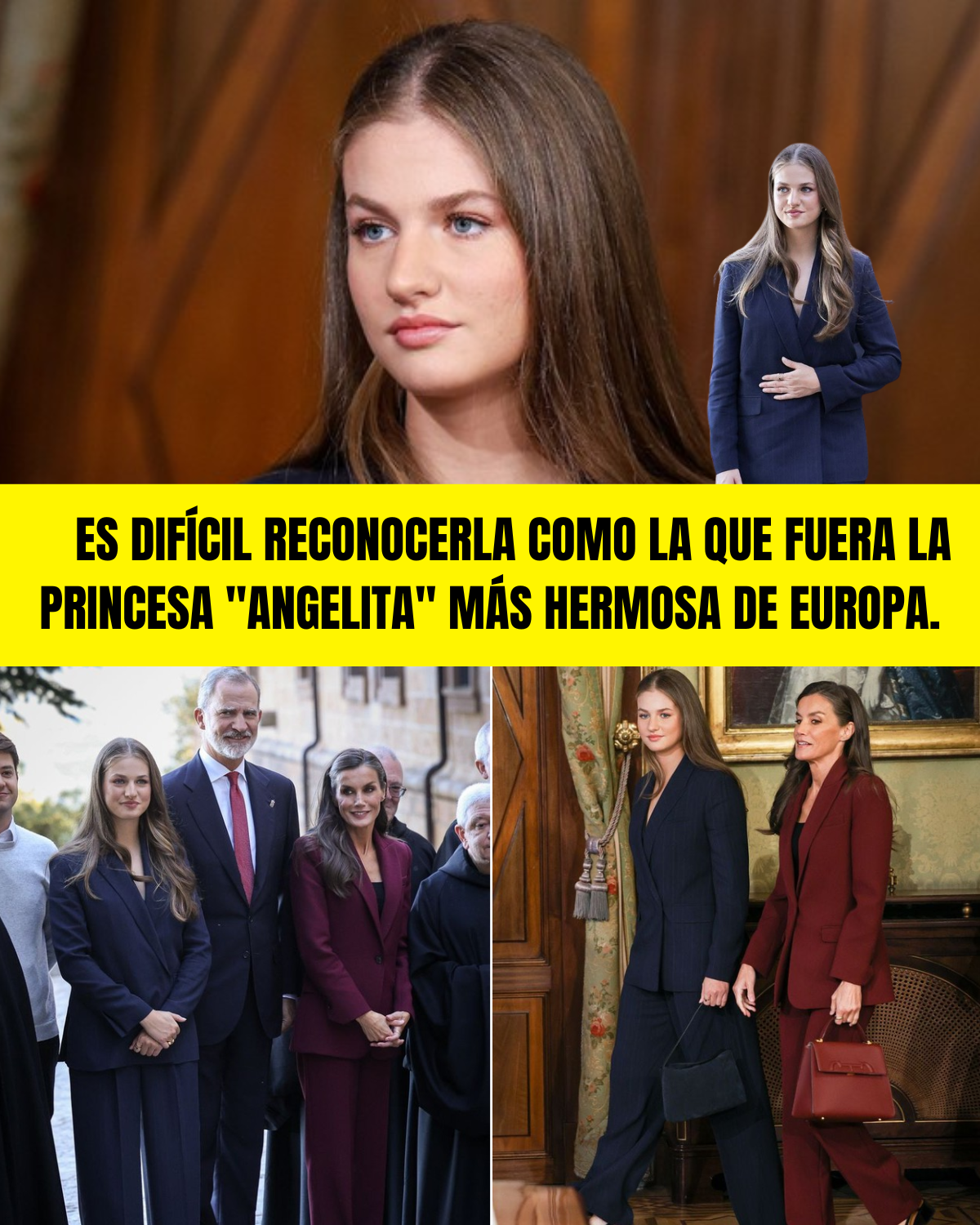 Es difícil reconocerla como la que fuera la princesa "angelita" más hermosa de Europa.