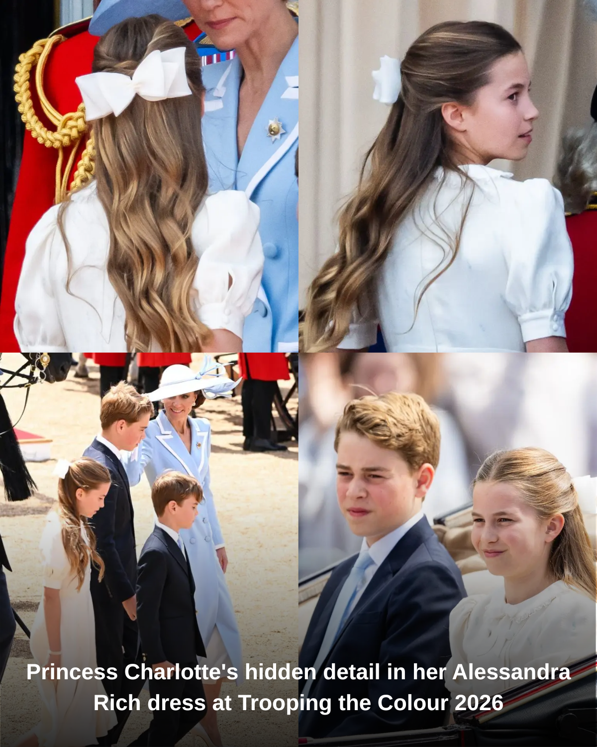 Princess Charlotte's hidden detail in her Alessandra Rich dress at Trooping the Colour 2026