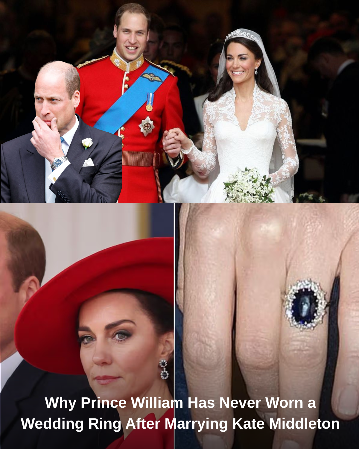 Why Prince William Has Never Worn a Wedding Ring After Marrying Kate Middleton