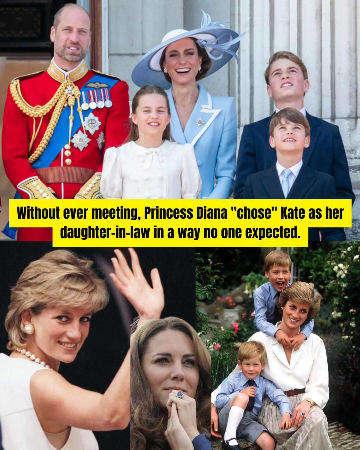 Without ever meeting, Princess Diana "chose" Kate as her daughter-in-law in a way no one expected.