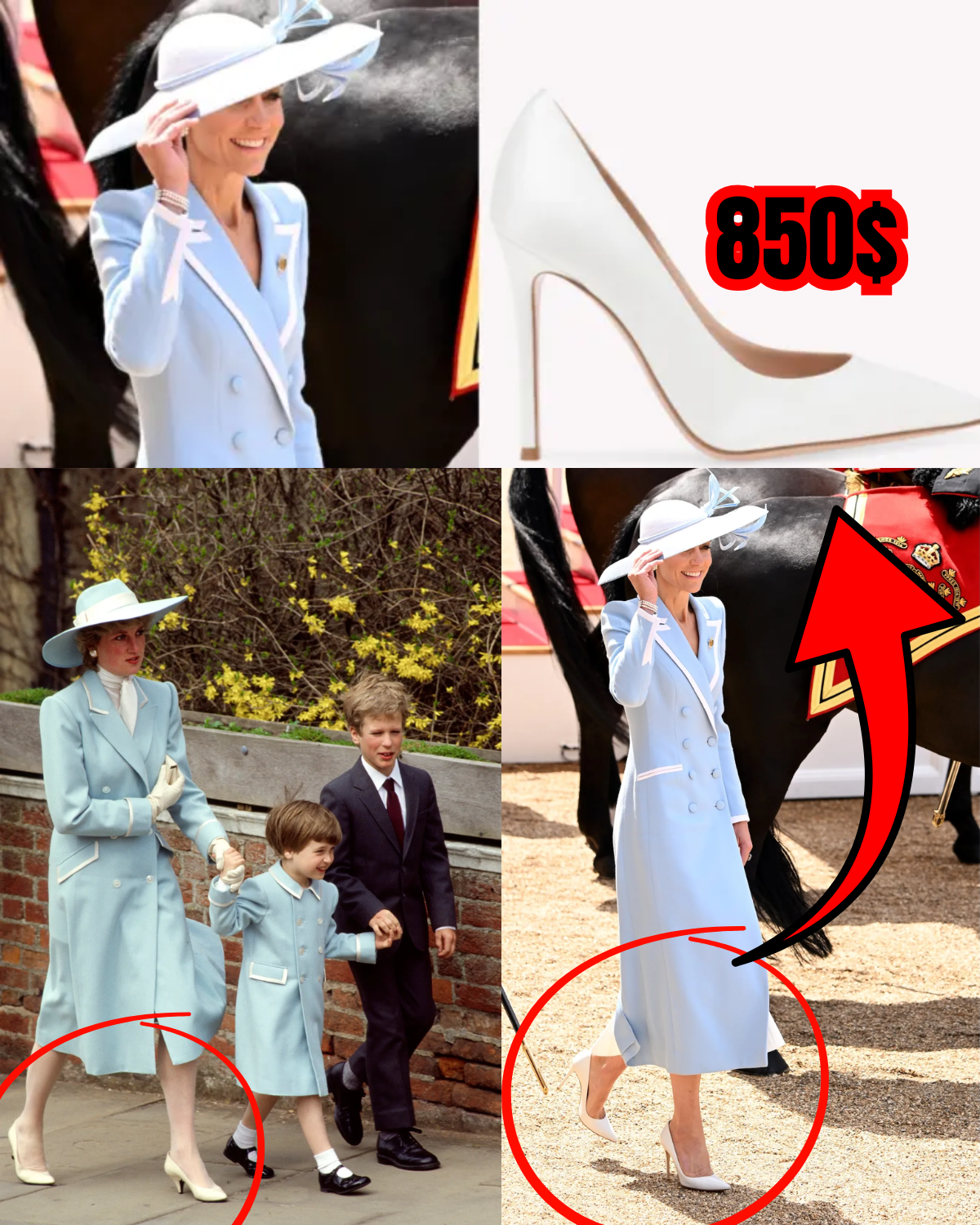 Kate Middleton Joins the White-hot Shoe Trend at Trooping the Colour Parade in London