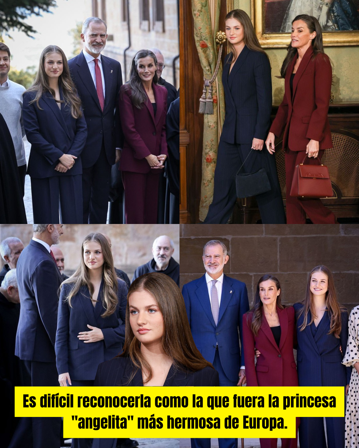 Es difícil reconocerla como la que fuera la princesa "angelita" más hermosa de Europa.