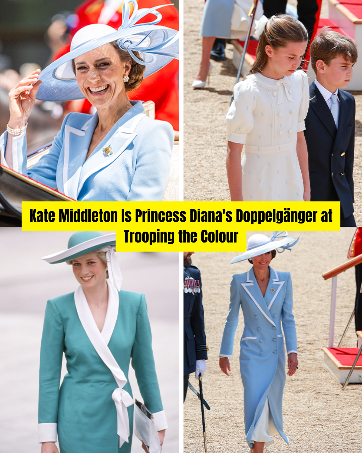 “FOR ONE EXTRAORDINARY MOMENT, DIANA SEEMED TO RETURN”: KATE MIDDLETON’S STUNNING TROOPING THE COLOUR TRIBUTE LEAVES ROYAL FANS SPEECHLESS