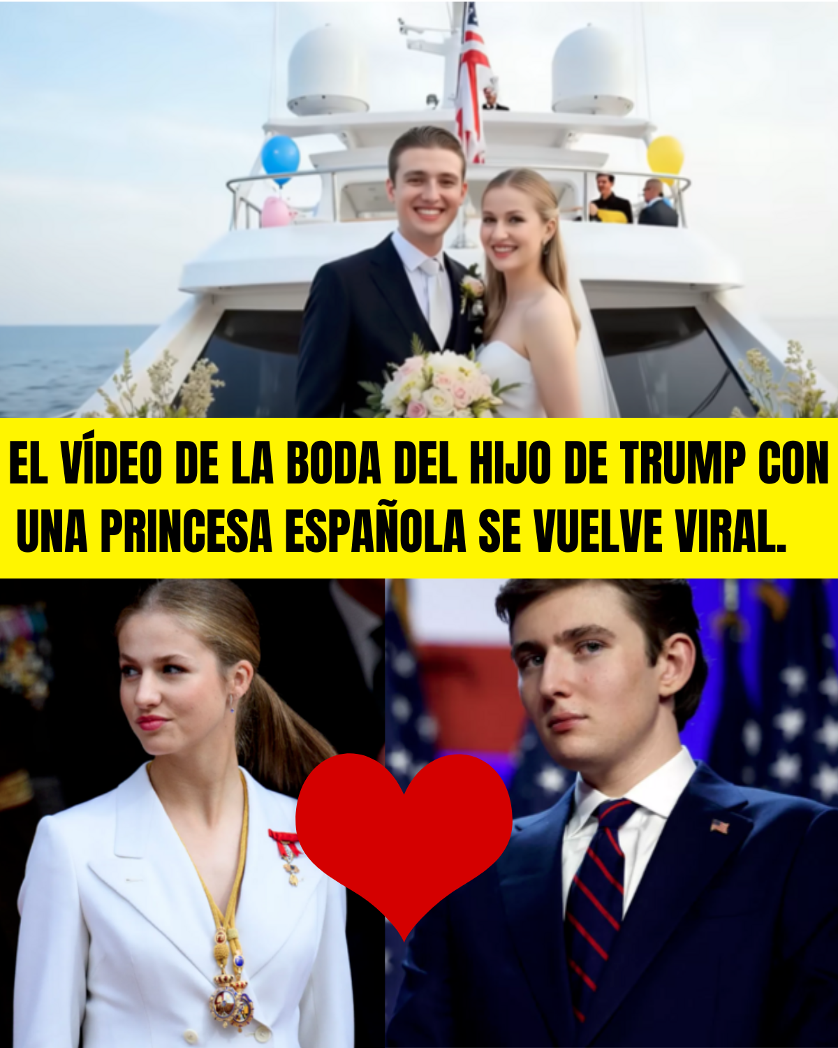 El vídeo de la boda del hijo de Trump con una princesa española se vuelve viral.