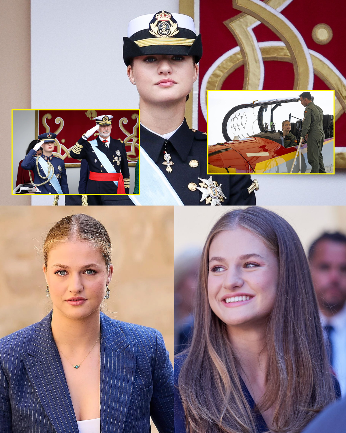 La princesa Leonor recibió un entrenamiento riguroso similar al de los hombres: tres años en el ejército, la marina y la fuerza aérea, y la lección de que "nadie nace preparado".