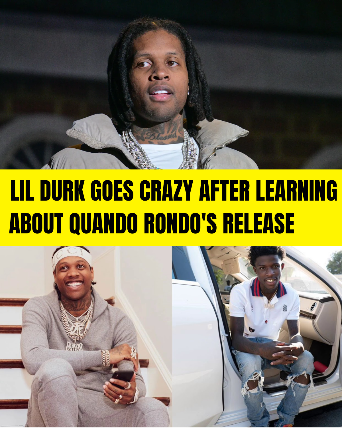 Lil Durk Goes Crazy After Learning About Quando Rondo's Release