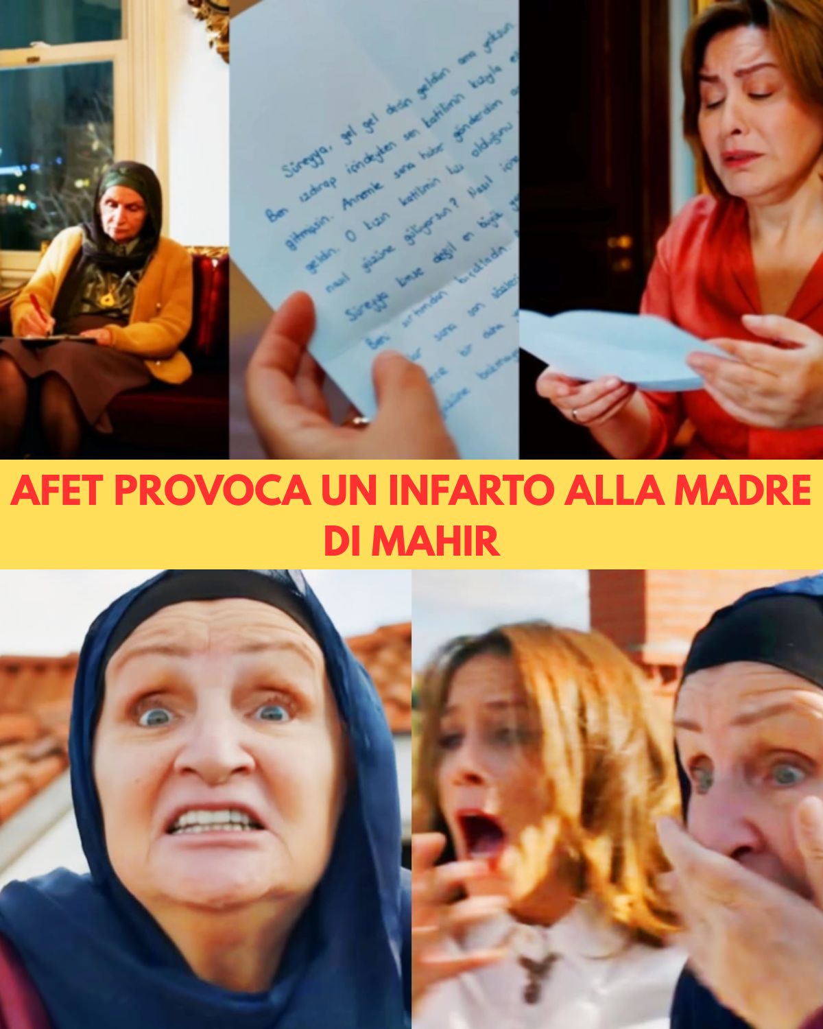Afet provoca un infarto alla madre di Mahir: il dramma che sconvolge la famiglia