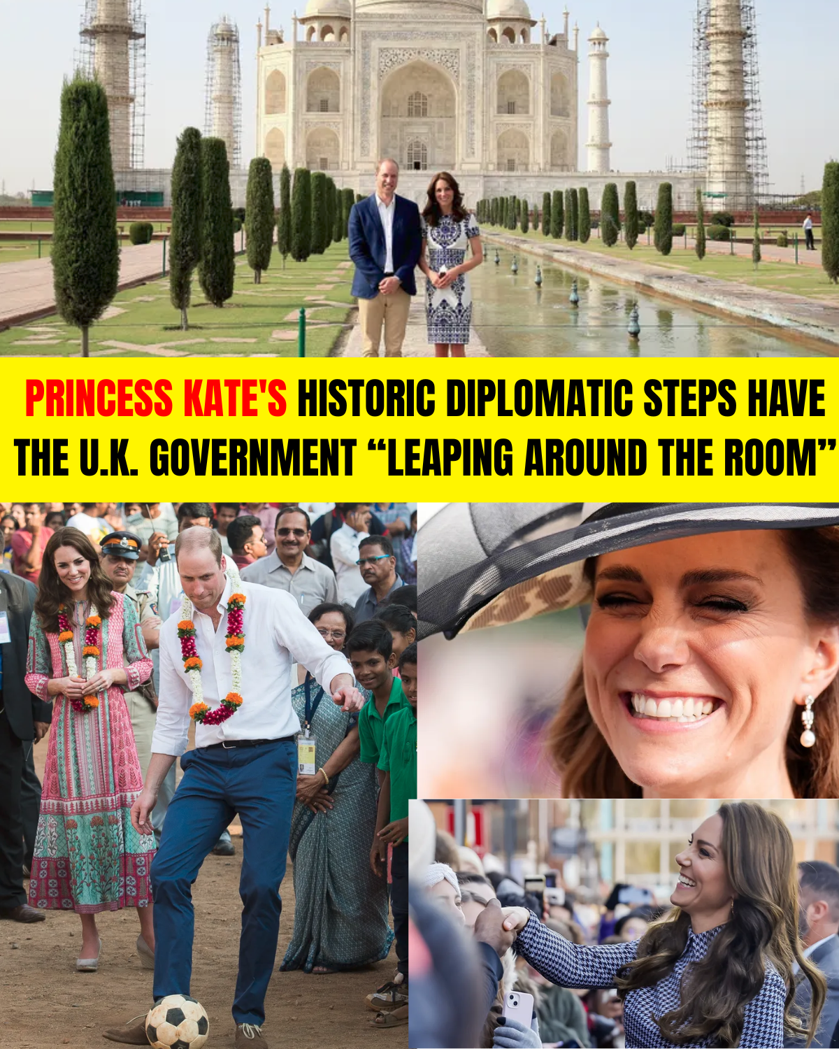 A Beacon of Hope Risen from the Ashes: Princess Kate's Historic Diplomatic Steps Have the U.K. Government “Leaping Around the Room”