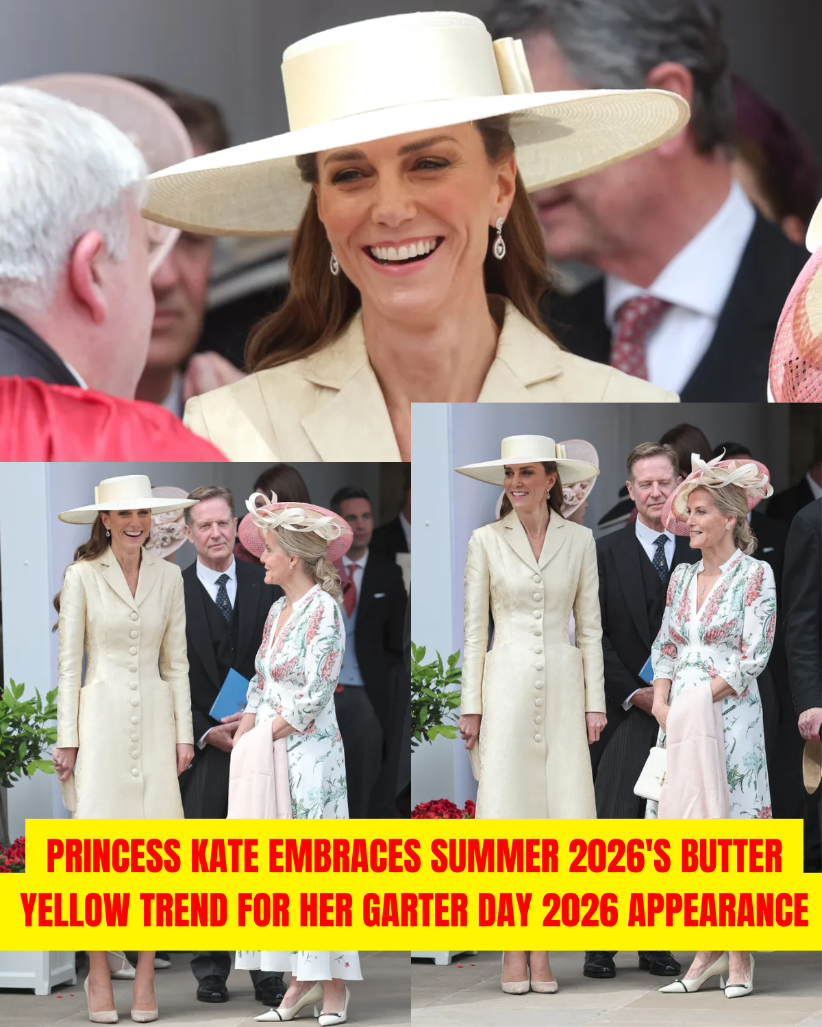 Princess Kate Embraces Summer 2026's Butter Yellow Trend for Her Garter Day 2026 Appearance