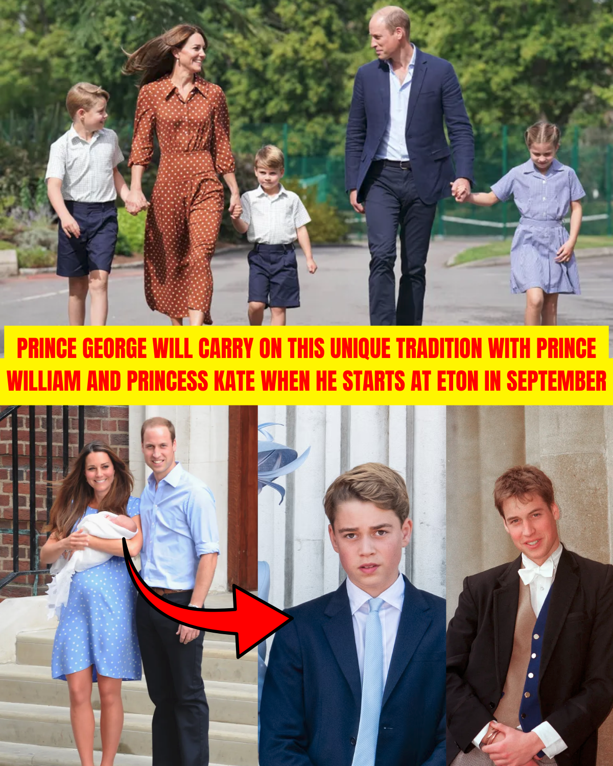 A New Chapter of History Unfolds: Prince George to Attend Eton, Continuing a Unique Tradition Beside His Parents This September!