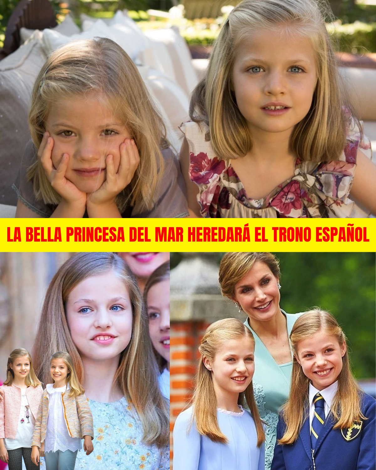 La bella princesa del mar heredará el trono español.