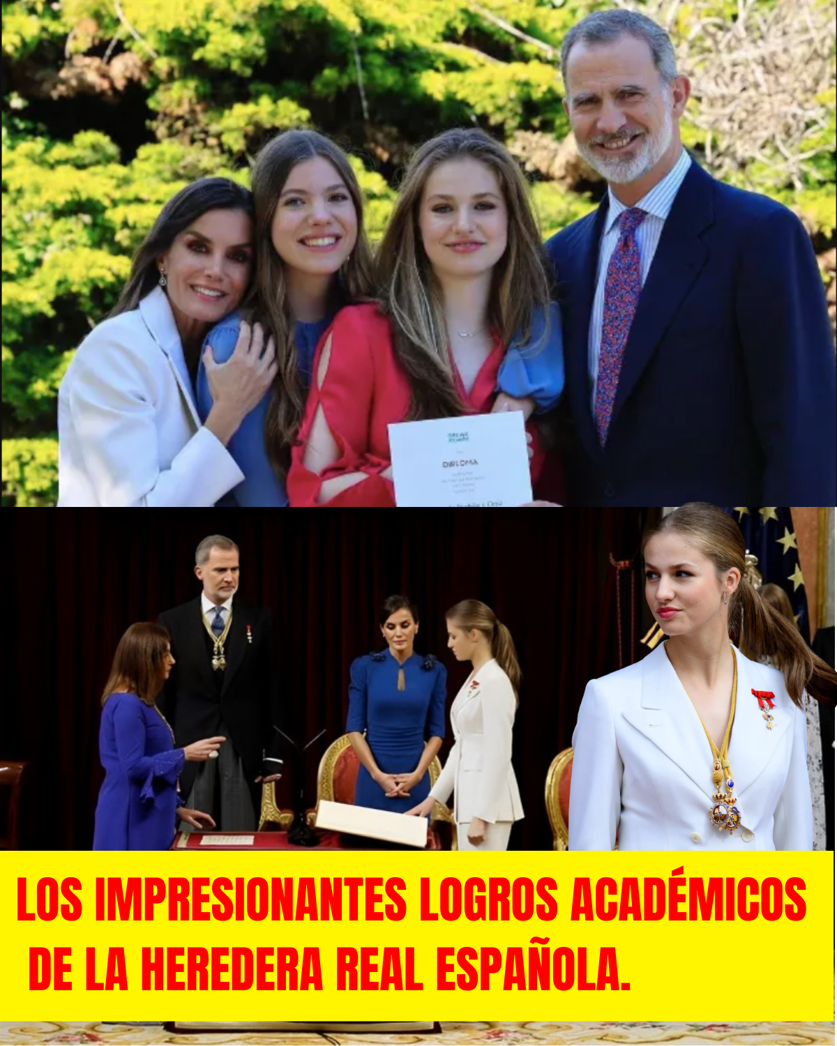 Los impresionantes logros académicos de la heredera real española.