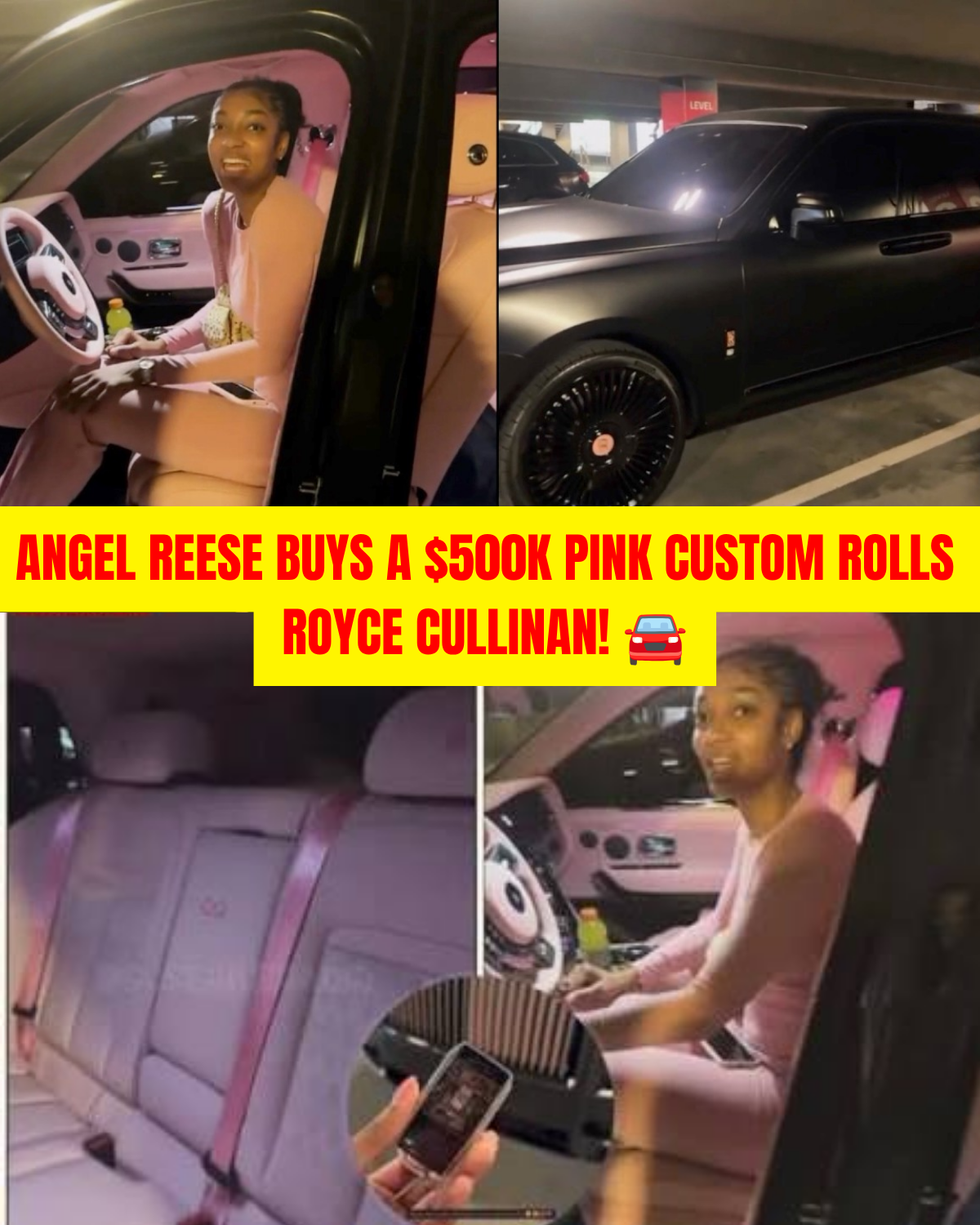 DROPPING $500,000 ON A PINK BEAST: Is Angel Reese Flexing to Defy the Rap Elite, or Is It Just Over-the-Top Social Media Clout Chasing?