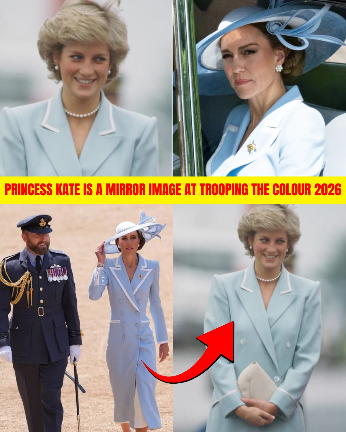 An Icy Blue Vision and the Timeless Breath of Diana: Princess Kate Is a Mirror Image at Trooping the Colour 2026