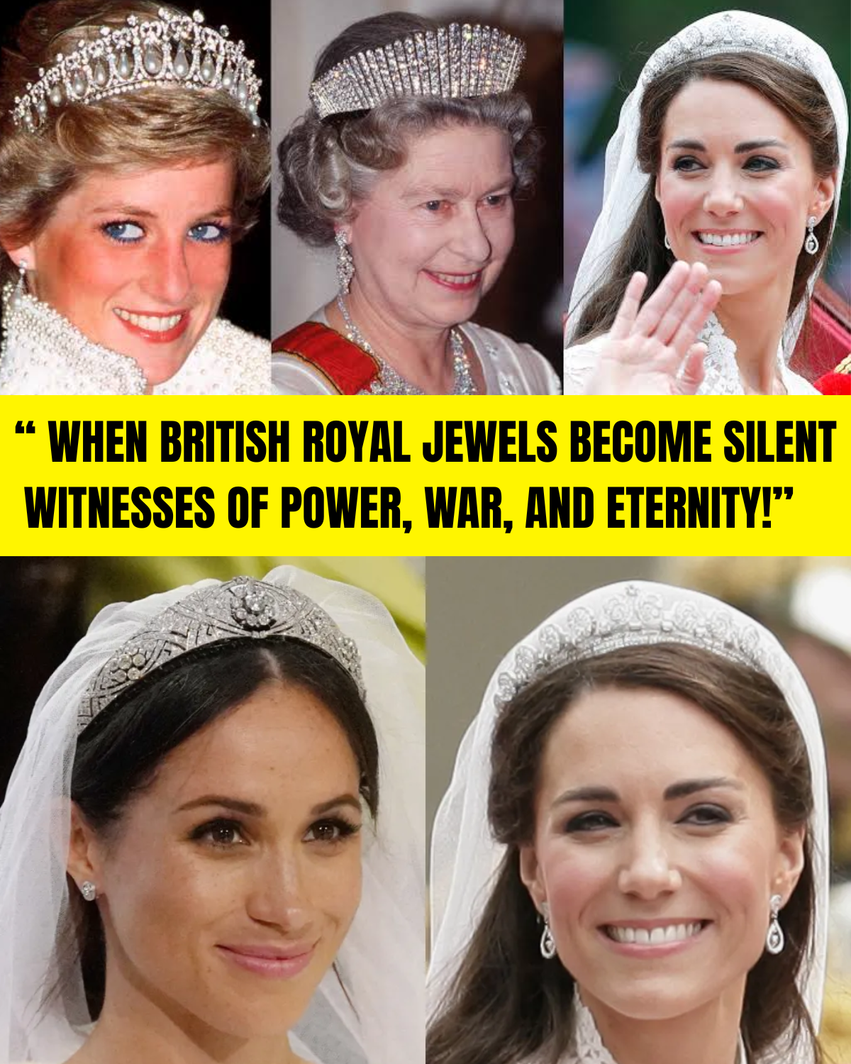 “TIARAS WORTH TENS OF MILLIONS: WHEN BRITISH ROYAL JEWELS BECOME SILENT WITNESSES OF POWER, WAR, AND ETERNITY!”