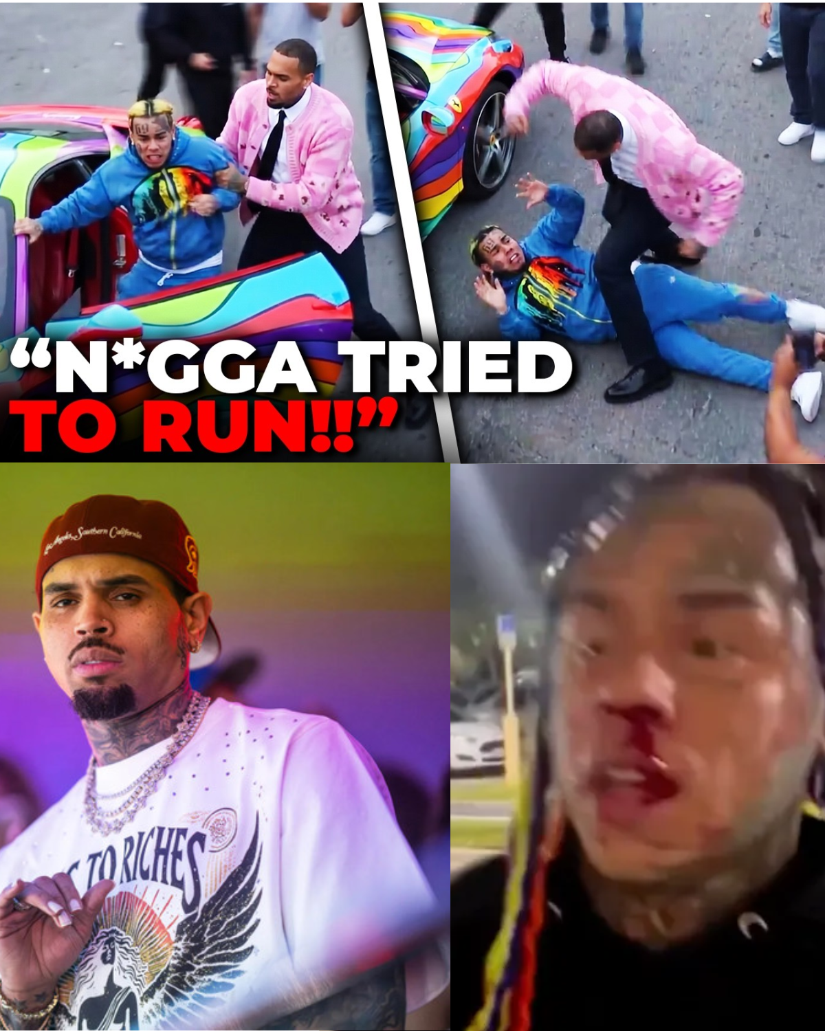 LAS VEGAS ERUPTS: 6IX9INE TAKES A PUBLIC SHOT AT CHRIS BROWN DURING LIVE EVENT — ONE COMMENT THAT SENT SOCIAL MEDIA INTO MELTDOWN
