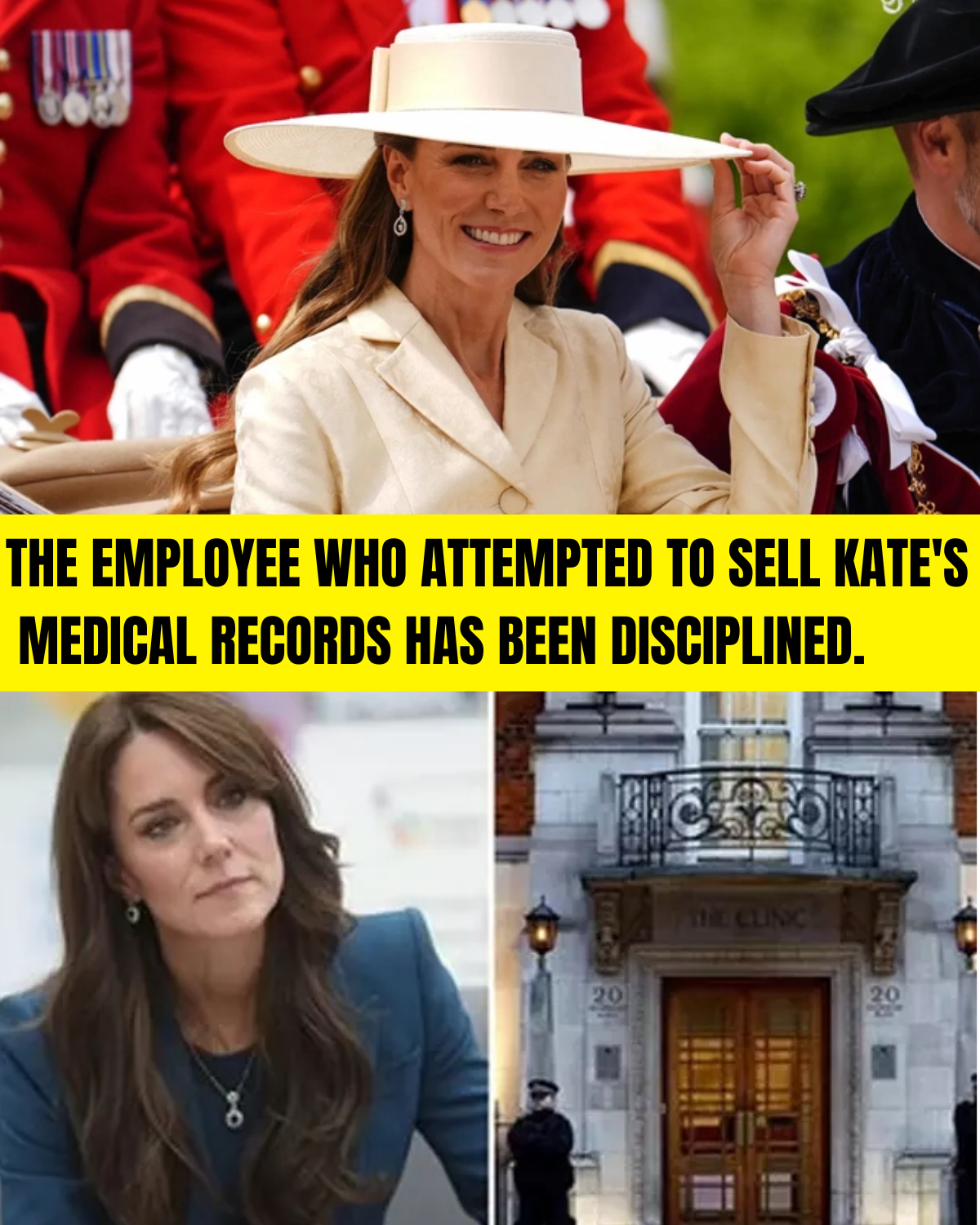 The employee who attempted to sell Kate's medical records has been disciplined.