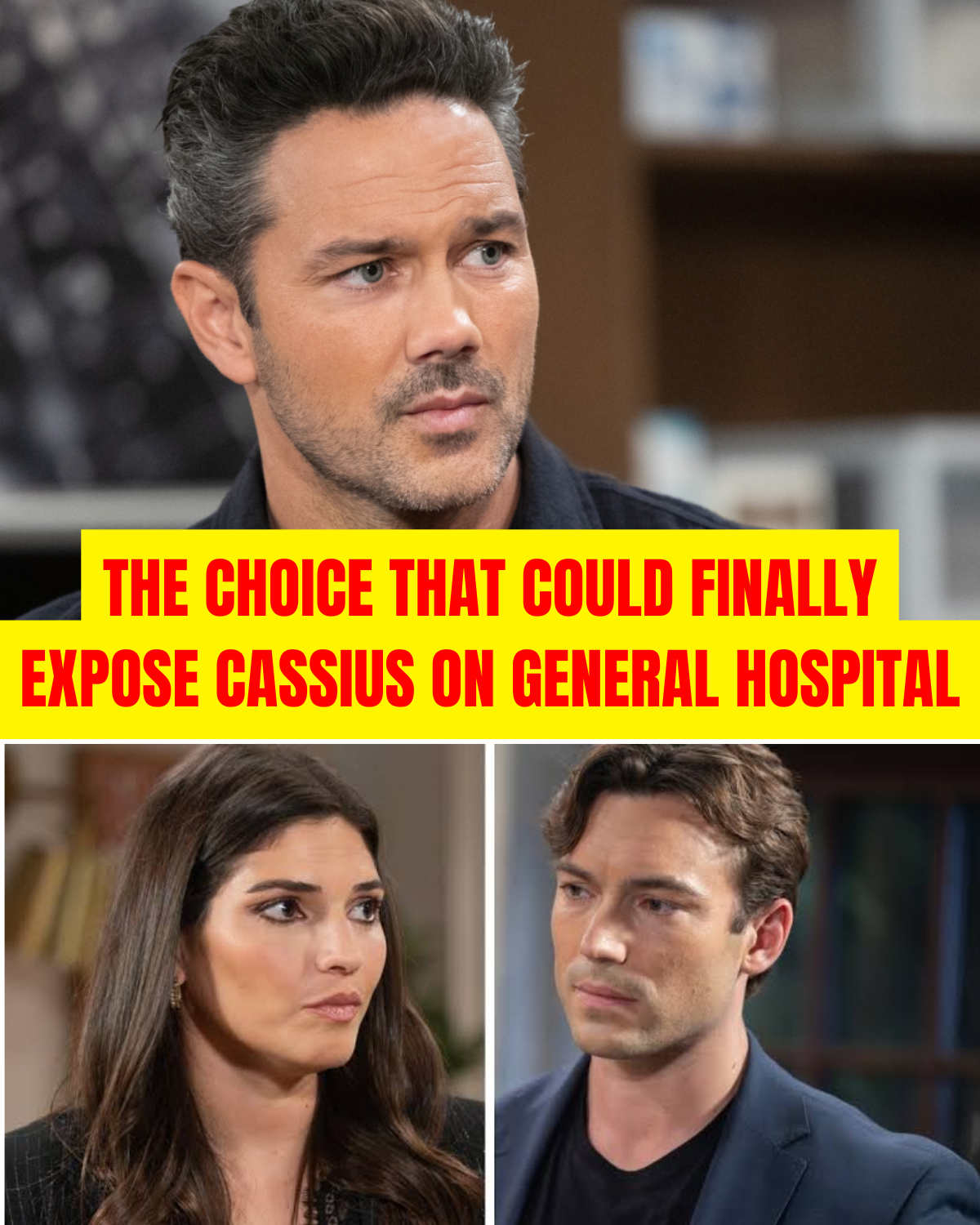 The Choice That Could Finally Expose Cassius on General Hospital