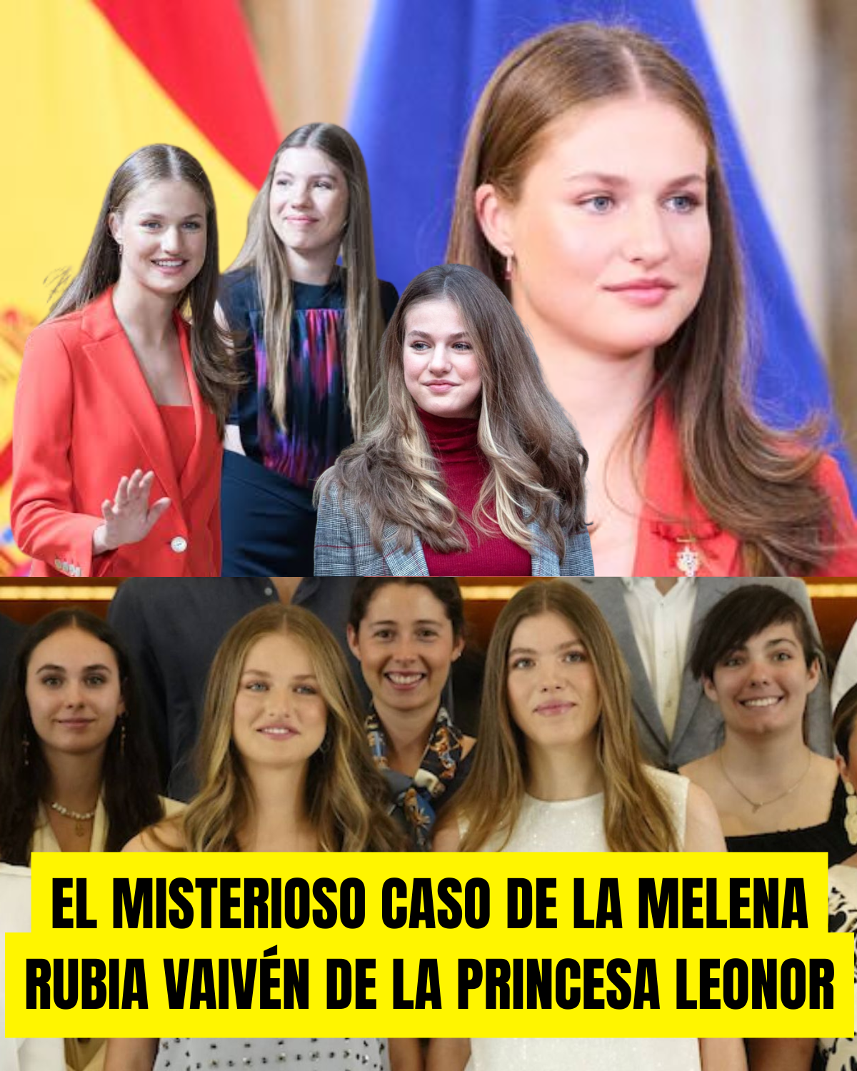 El misterioso caso de la melena rubia vaivén de la princesa Leonor