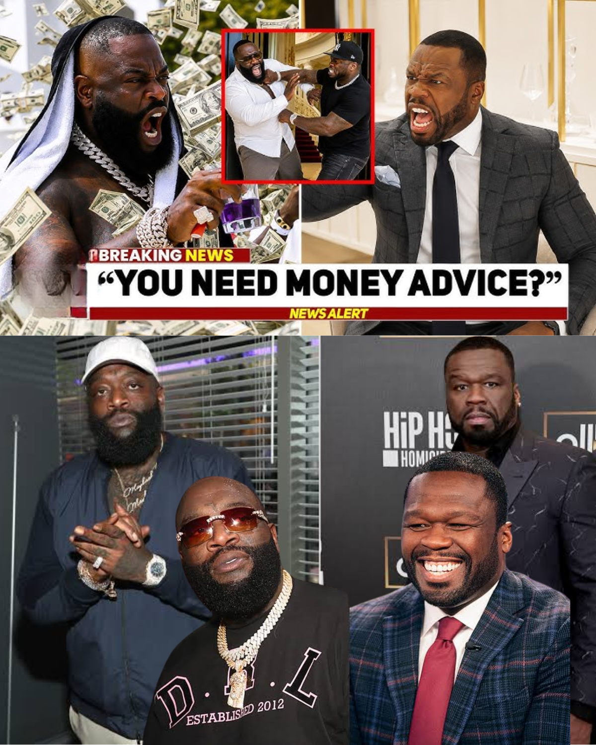 50 Cent SNAPS After Rick Ross Calls Him Broke Publicly!