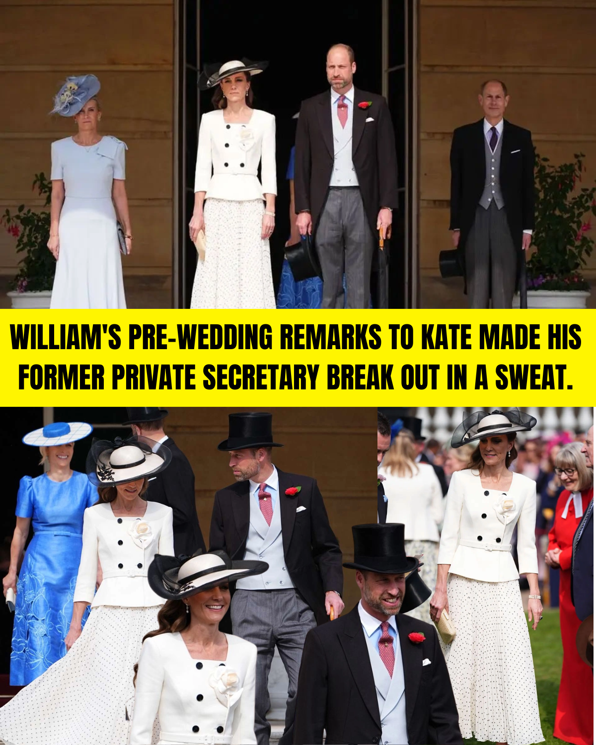 William and Kate hosted a garden party at the palace.