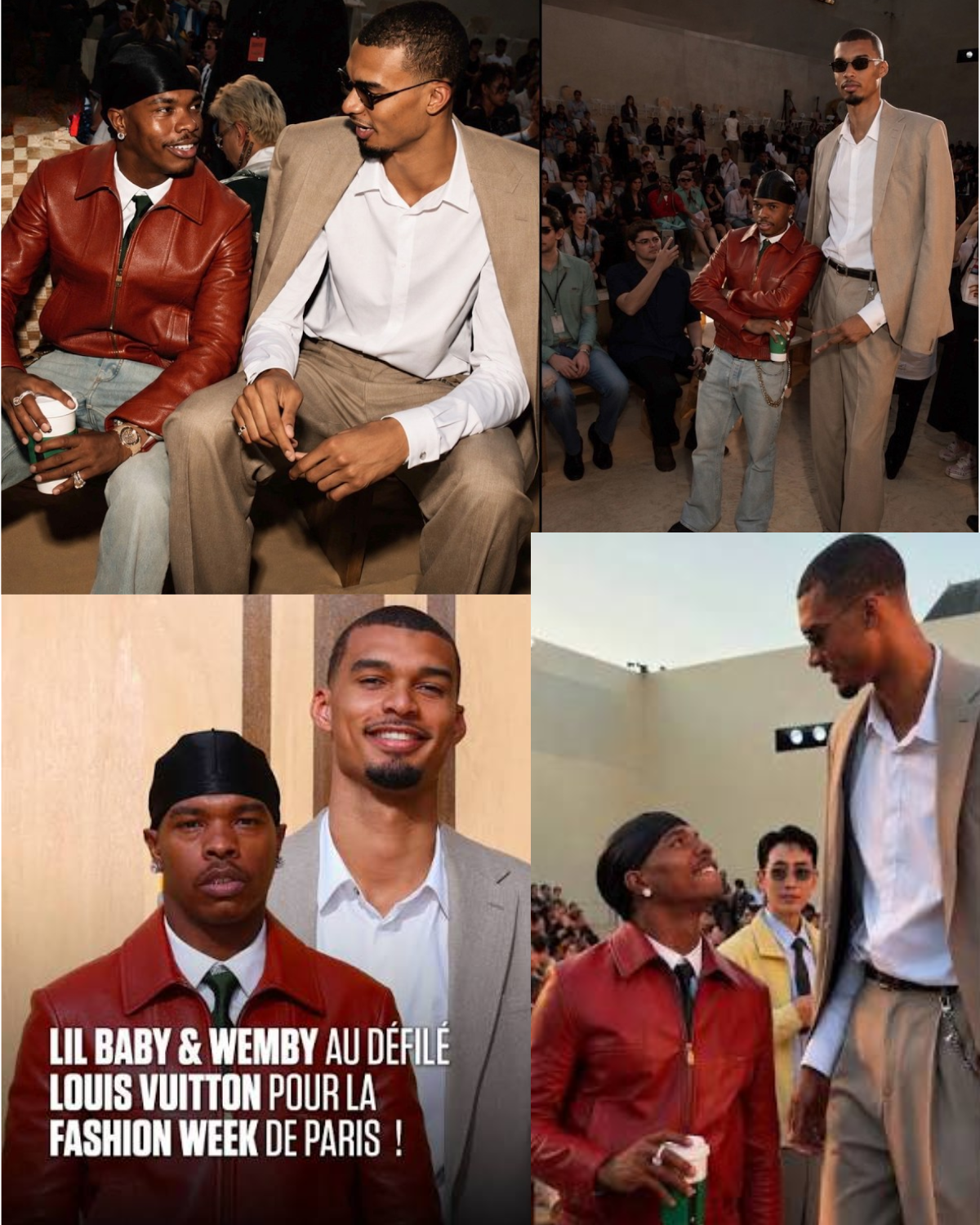 Lil Baby &amp; Wemby Steal The Spotlight At Louis Vuitton Fashion Show In Paris! 📸