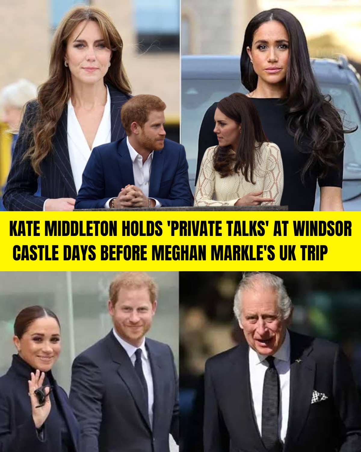 Kate Middleton holds 'private talks' at Windsor Castle days before Meghan Markle's UK trip