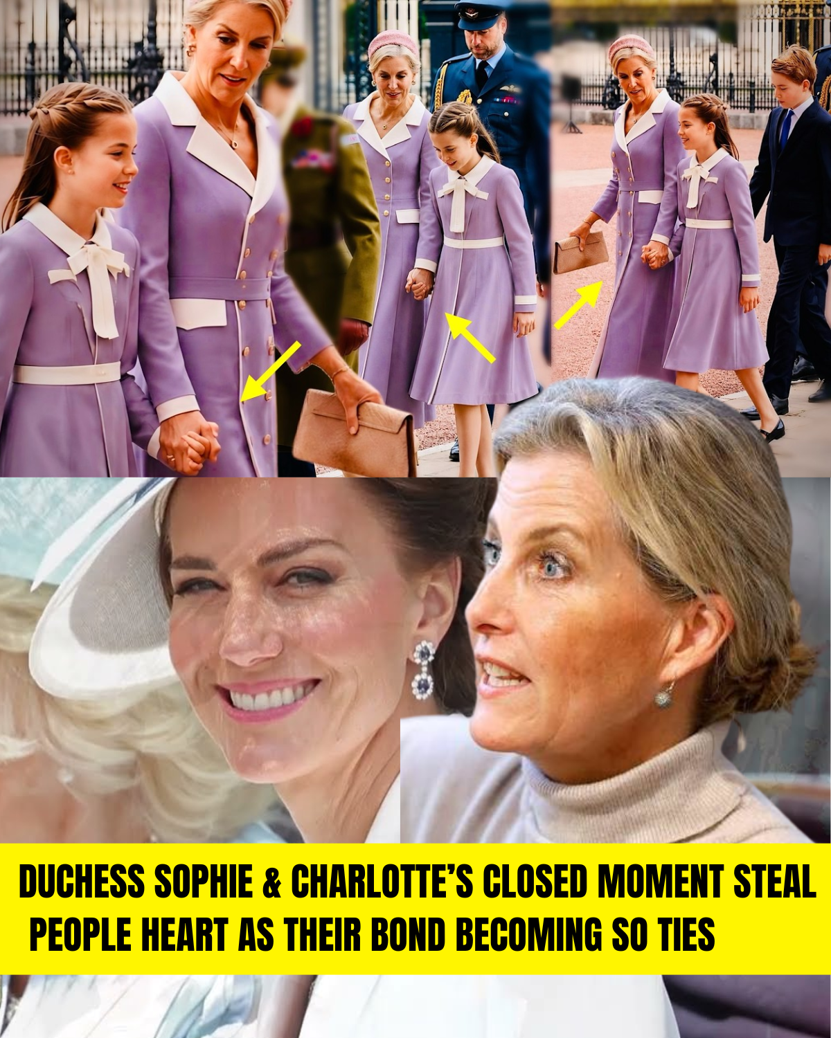 “THE WOMAN QUIETLY STANDING BESIDE CHARLOTTE”: THE MOMENT BETWEEN SOPHIE AND THE YOUNG PRINCESS THAT HAS TOUCHED THE HEART OF BRITAIN