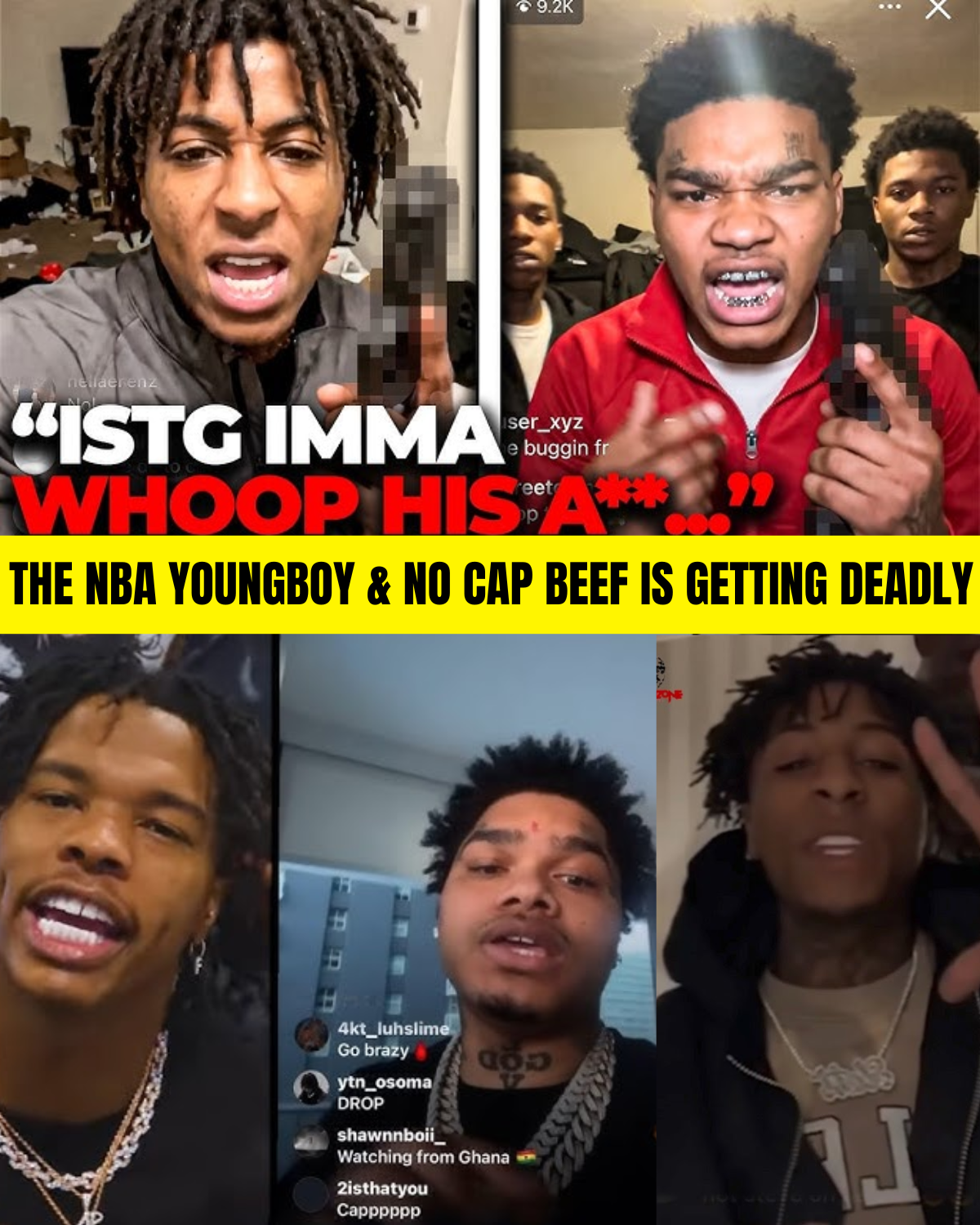 FROM BROTHERS TO BITTER ENEMIES? NBA YOUNGBOY AND NO CAP’S FEUD HAS HIP-HOP ASKING WHETHER SOME WOUNDS EVER HEAL