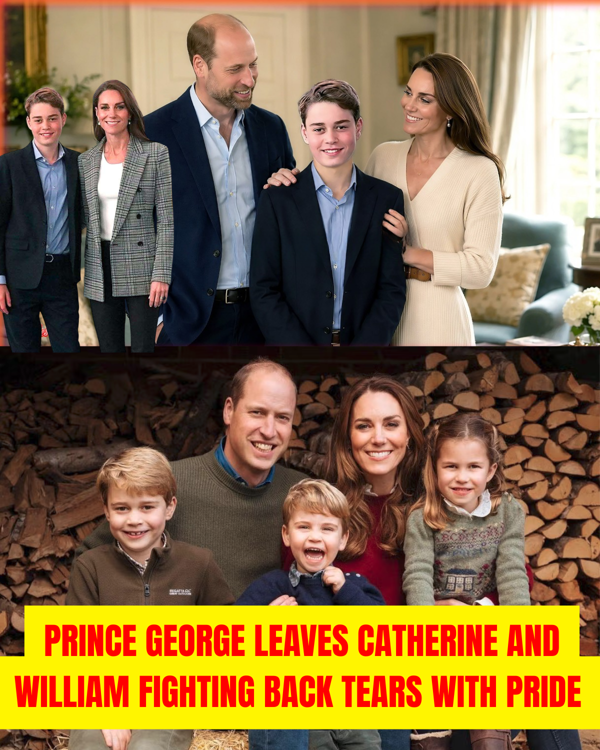 Heartbreaking Moment: Prince George Leaves Catherine And William Fighting Back Tears With Pride