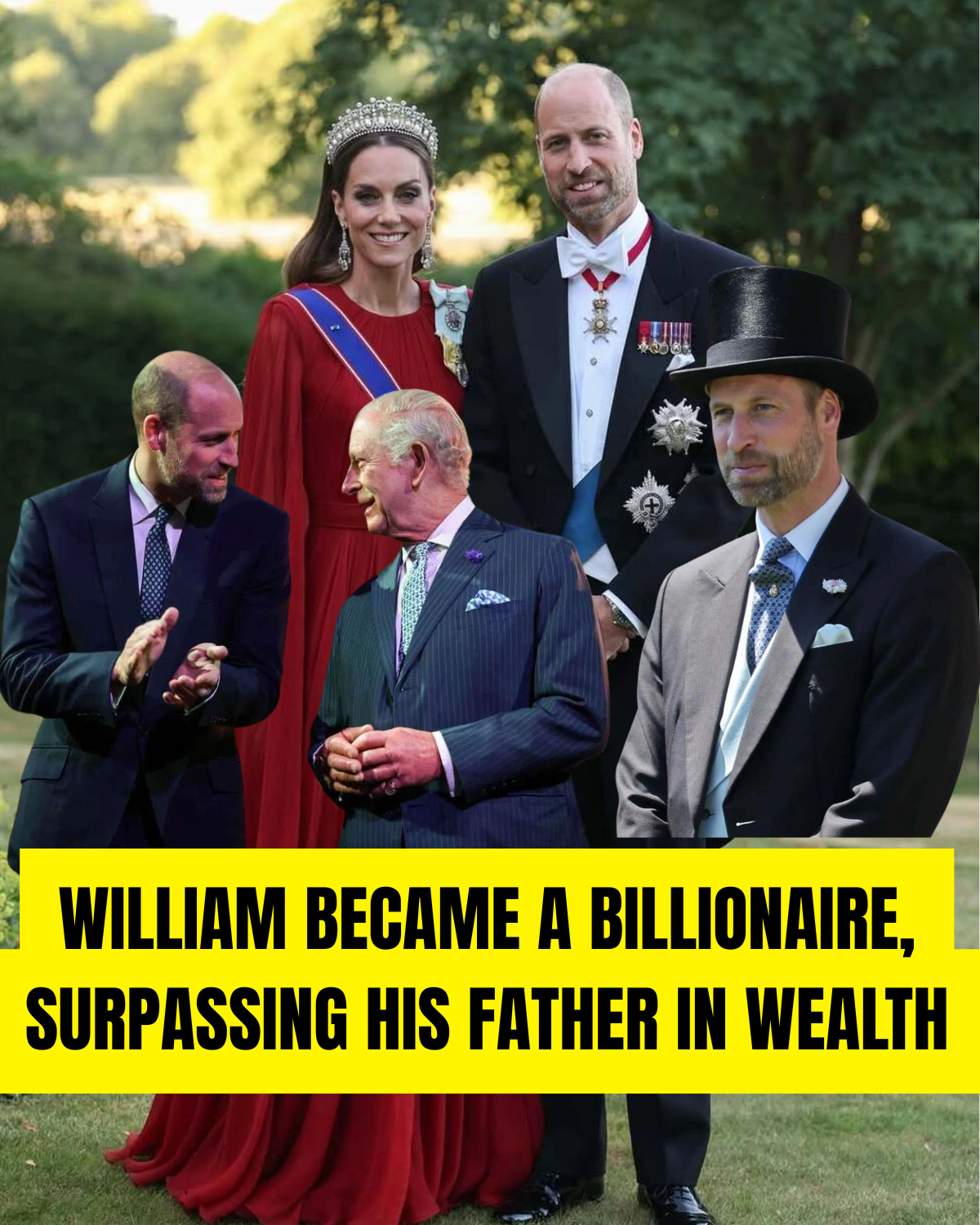 William became a billionaire, surpassing his father in wealth.