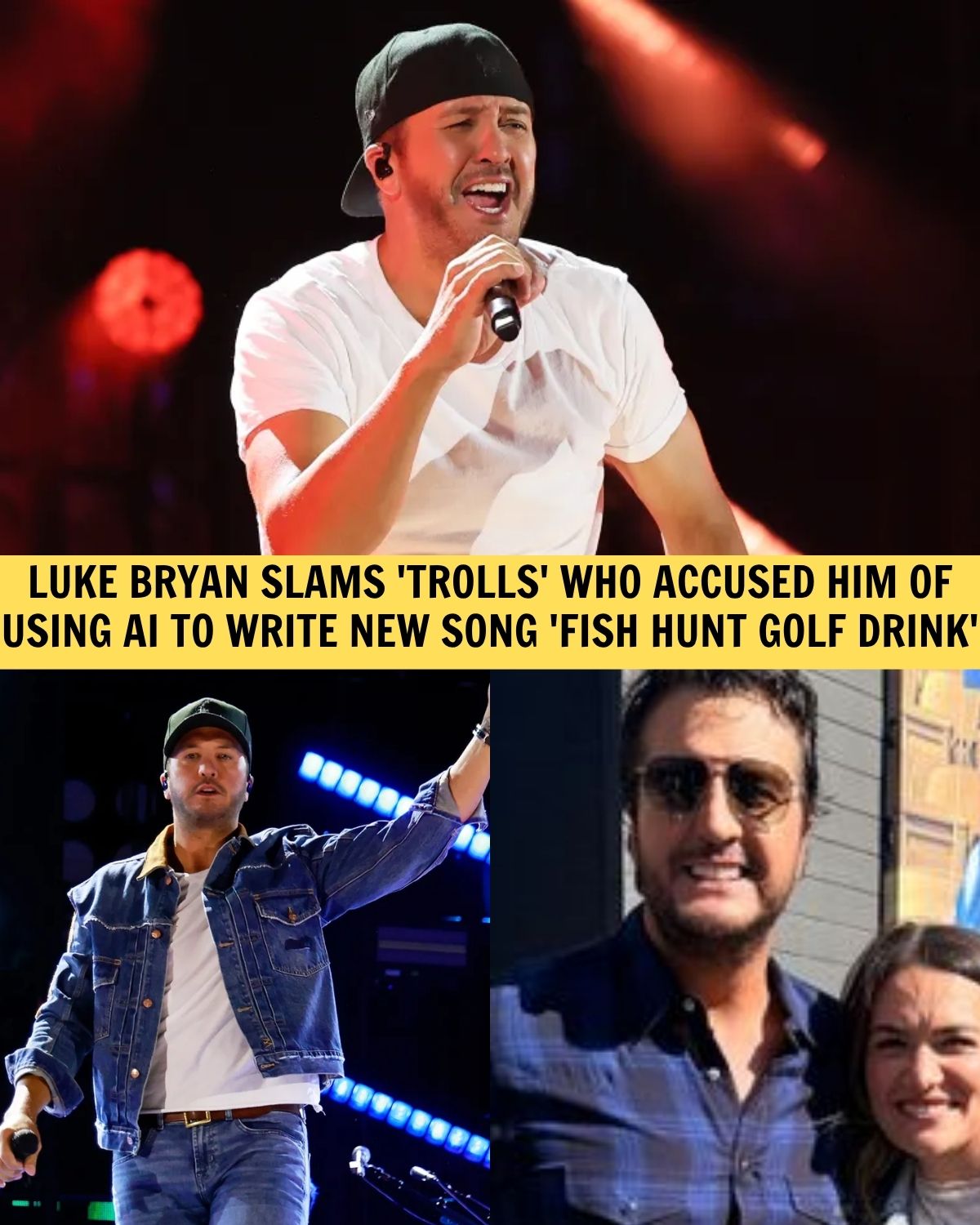 Luke Bryan Fires Back After Trolls Use AI to Mock His Life: “What Else Do You Want Me to Do?”
