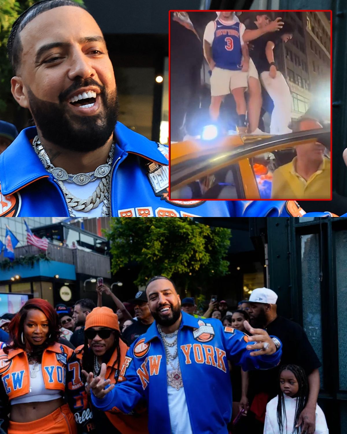 French Montana Steps In to Help Cab Driver Whose Taxi Was Destroyed During Knicks Celebration