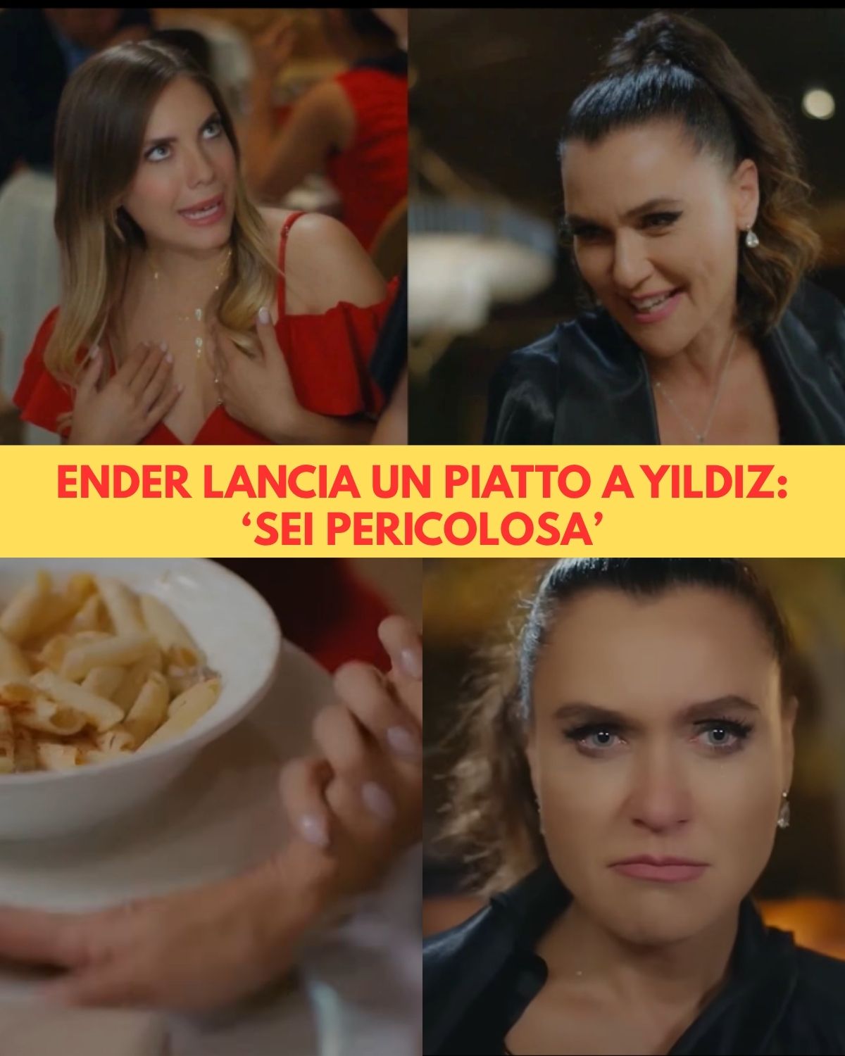 Ender perde il controllo e lancia un piatto contro Yildiz: “Sei pericolosa!”