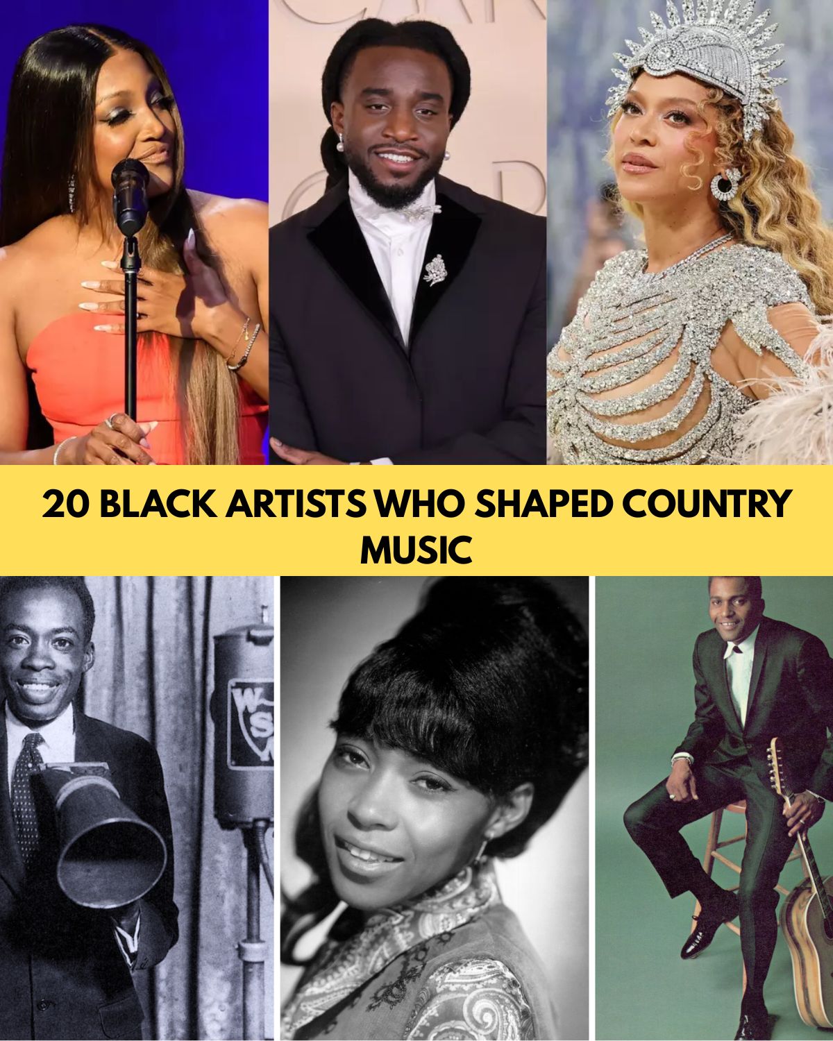 20 Black Country Artists Who Changed Country Music Forever — From Charley Pride to Beyoncé