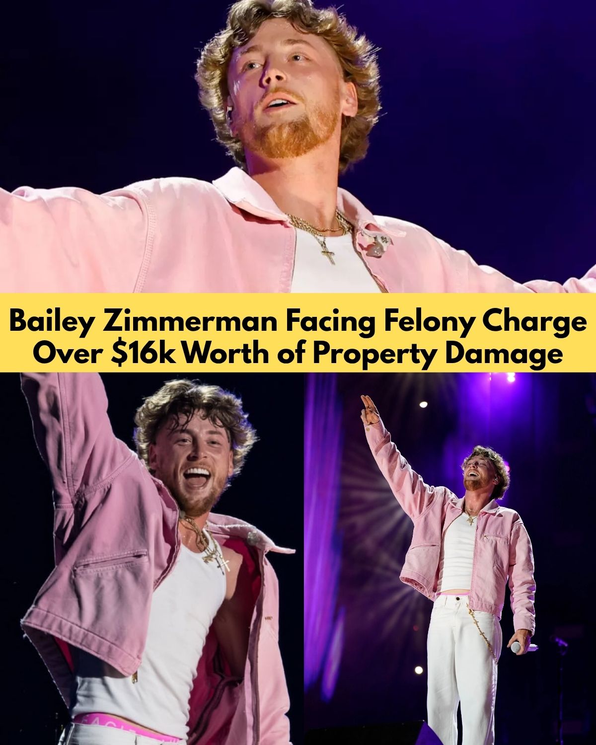 Bailey Zimmerman Faces Felony Charge After Allegedly Trashing Hotel Room Before Canceled Concert