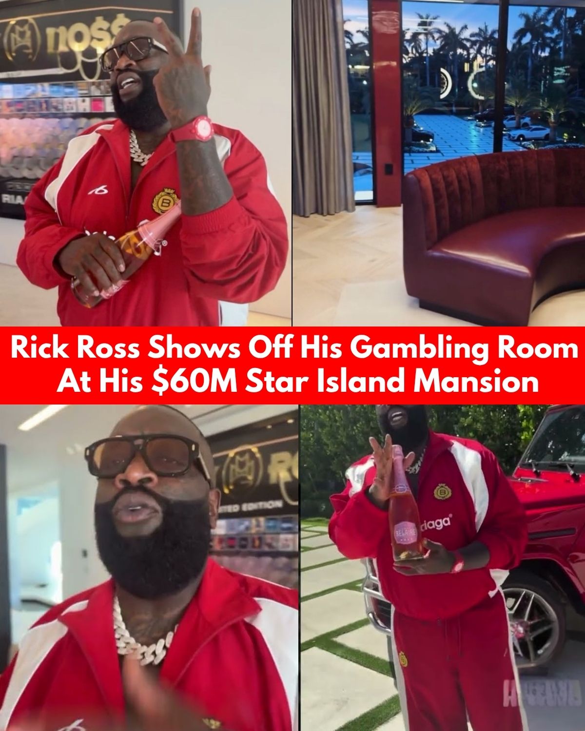 Step Inside Rick Ross's Luxurious $60M Mansion and Exclusive Gambling Room