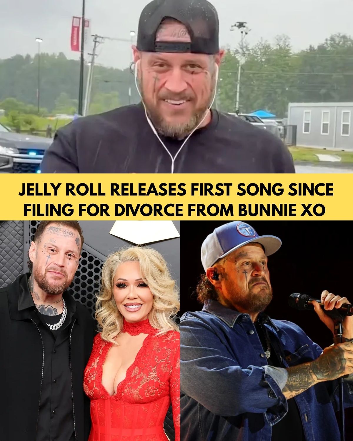 Jelly Roll Releases First Song Since Divorce Filing — And Fans Think Every Lyric Is About Bunnie XO