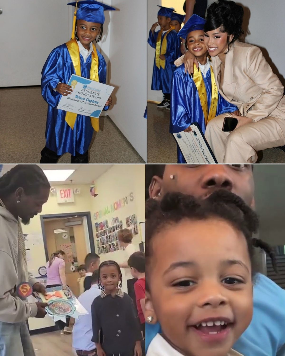 Wave's Big Day: Cardi B and Offset Celebrate Their Son's Pre-K Graduation!