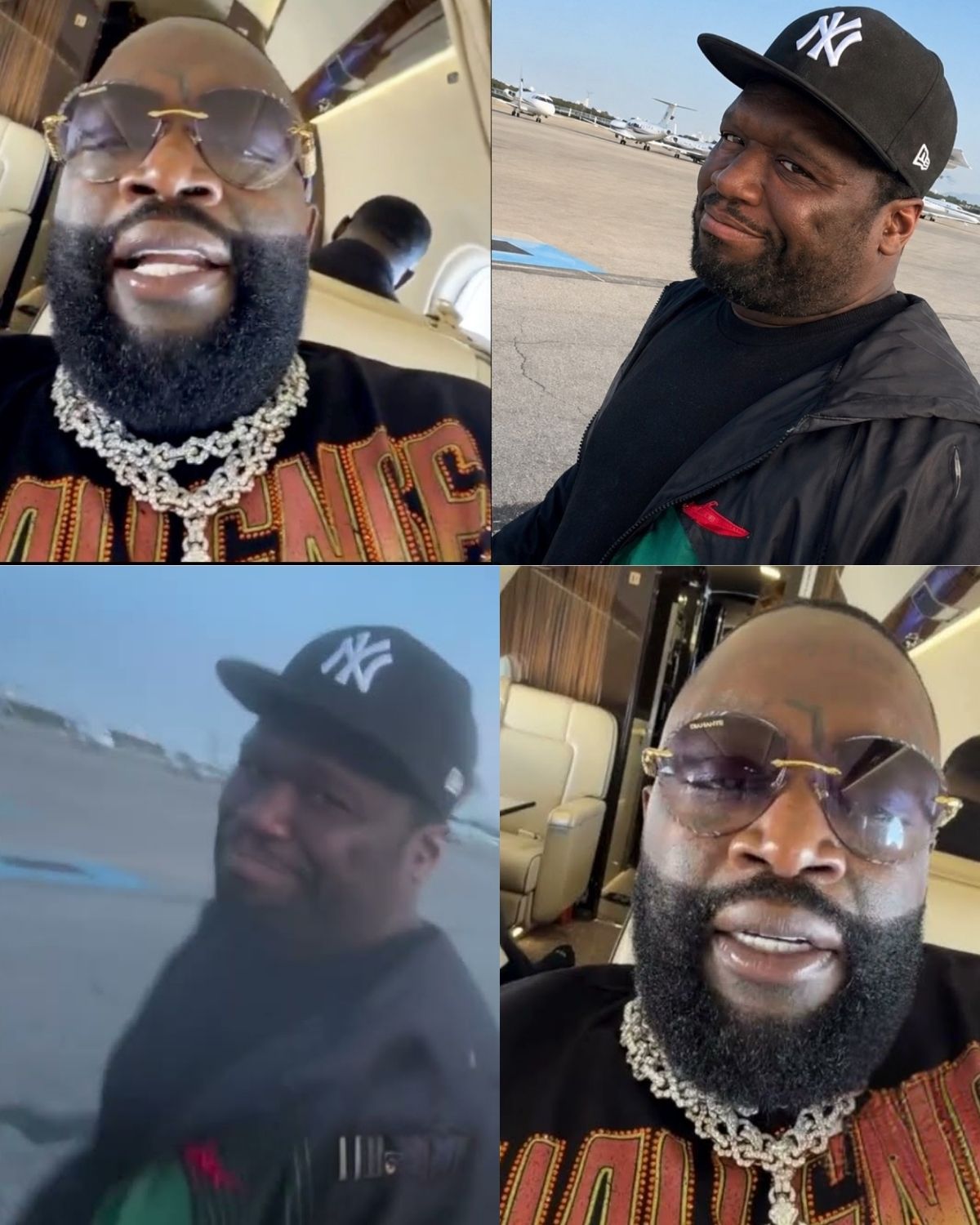 Rick Ross Flexes $700K Starlink Upgrade on His Jet While Taking a Playful Jab at 50 Cent!