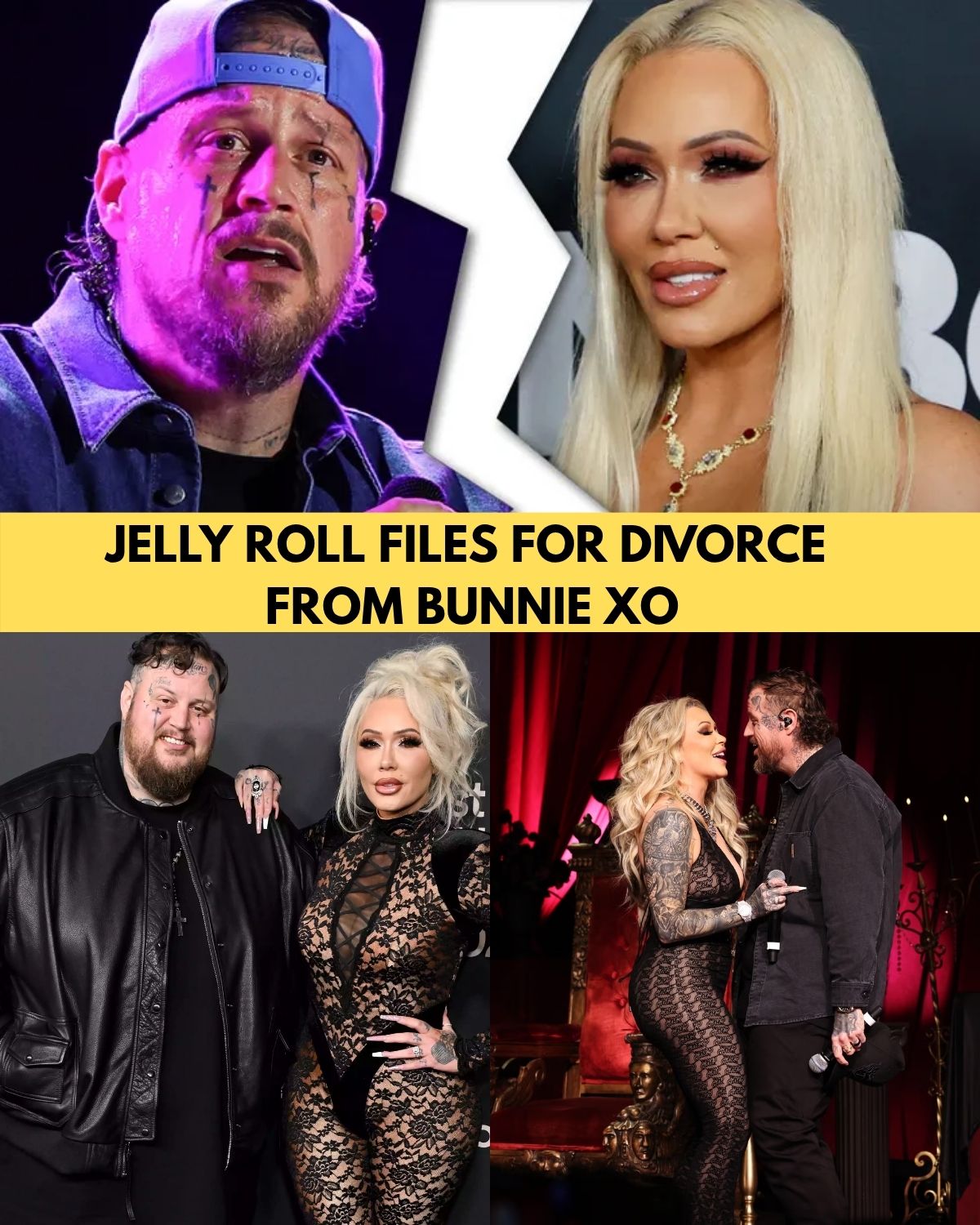 Jelly Roll Files for Divorce From Bunnie XO After Nearly 10 Years of Marriage — Fans Are in Complete Shock