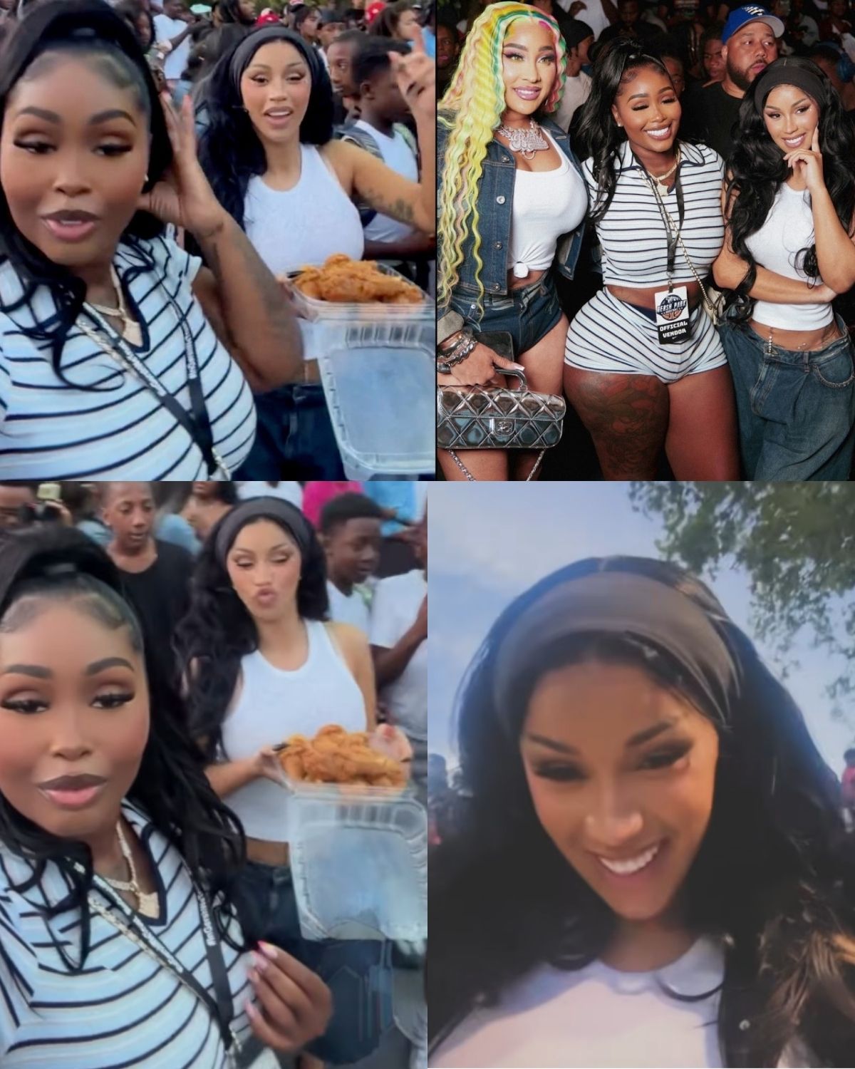 Cardi B Sparks Joy with Besties Star Brim & Natalie Nunn at Epic Juneteenth Basketball Showdown!