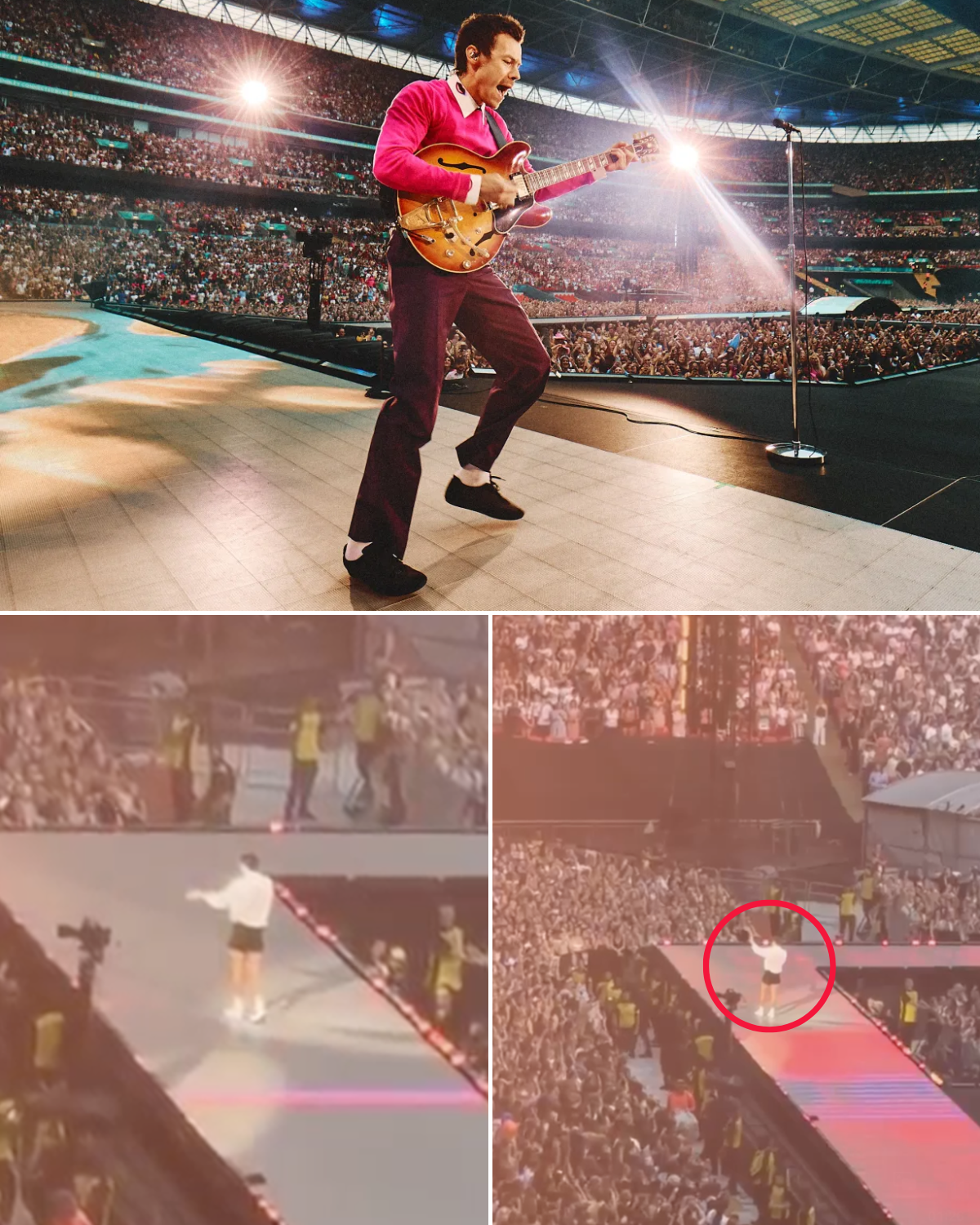 STOP THE SHOW Harry Styles dramatically HALTS Wembley gig mid-song to help distressed fan