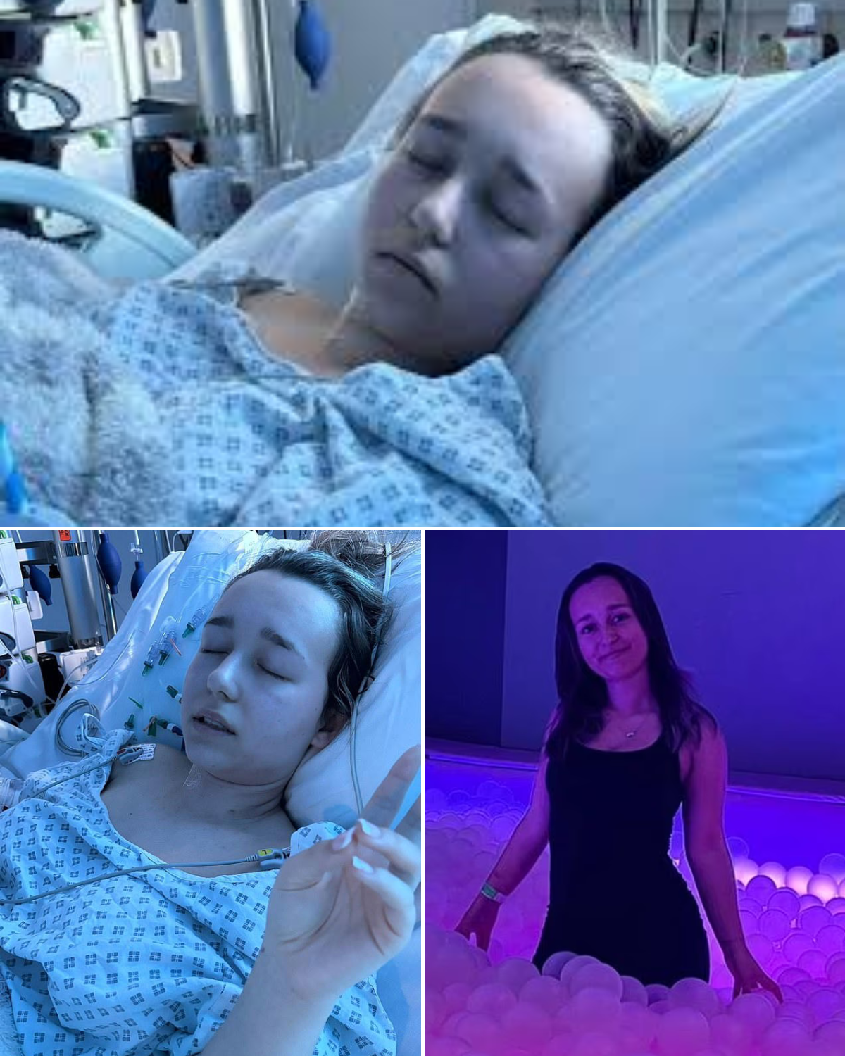 Pre-school worker, 19, 'almost died' from meningitis after sharing drinks on night out in town hit by outbreak